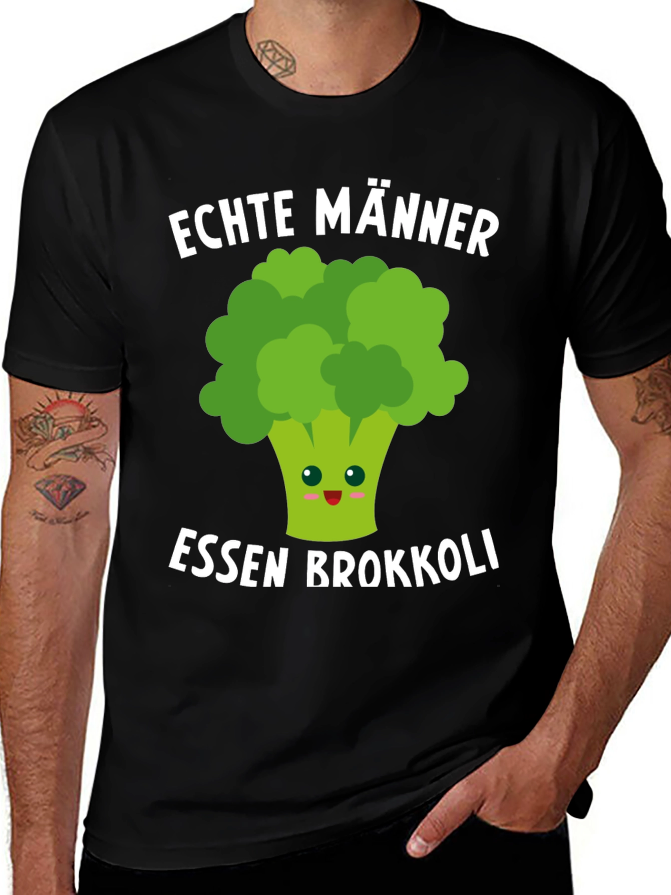 Variant 8 of Echte Männer Essen Brokkoli Funny T-Shirt