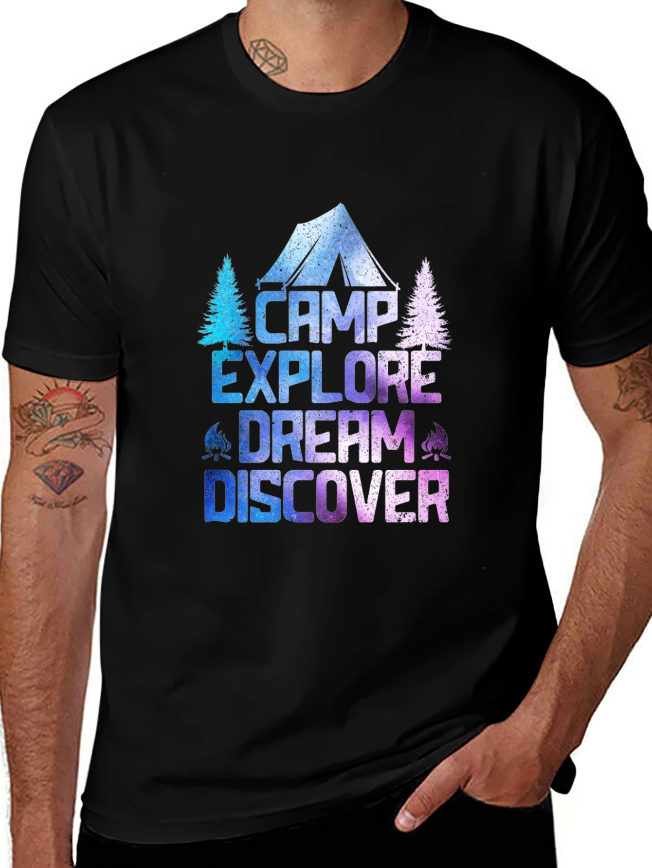 Variant 27 of Camp Explore Dream Discover T-Shirt - Adventure Tee
