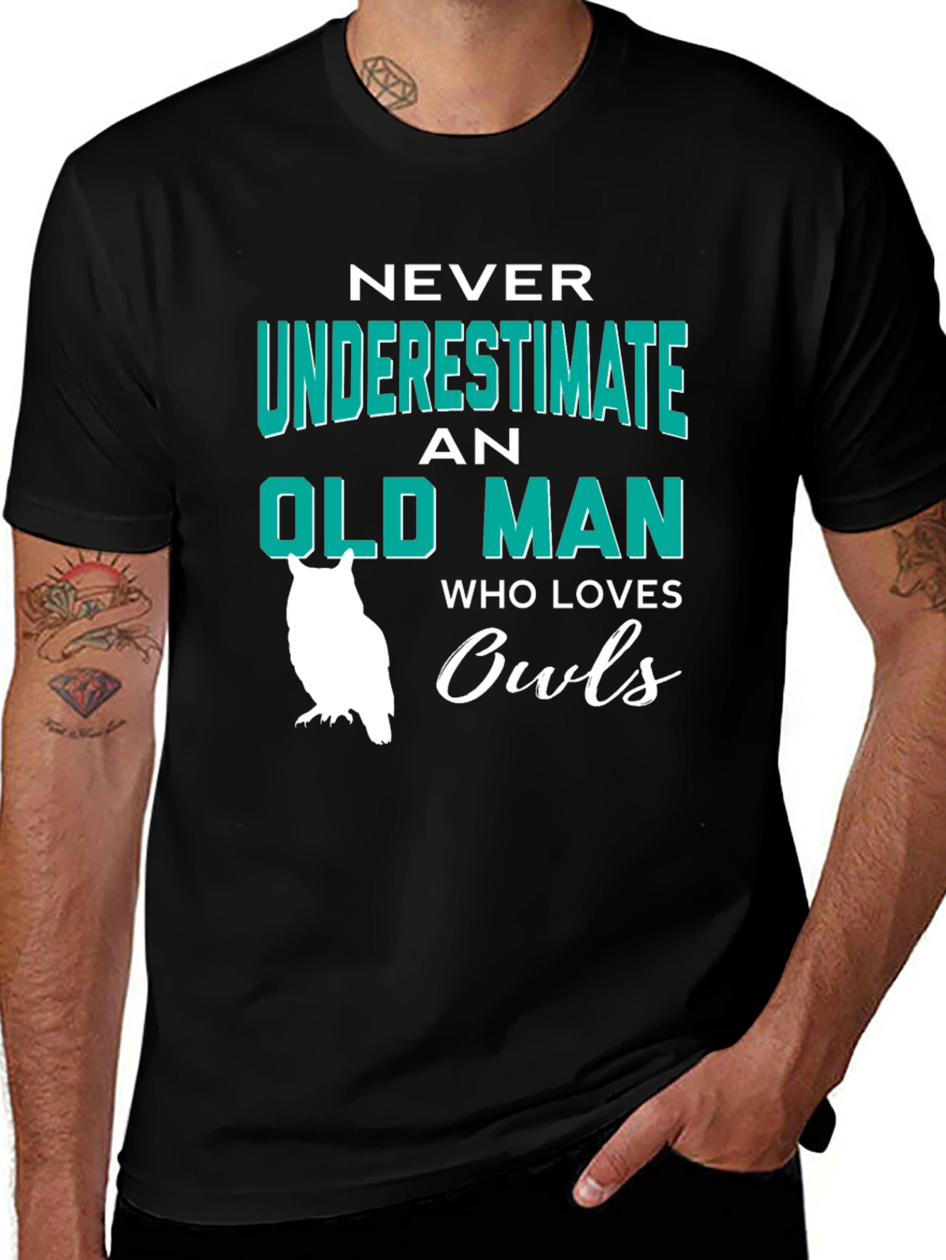 Variant 24 of Never Underestimate Old Man Owl Lover T-Shirt