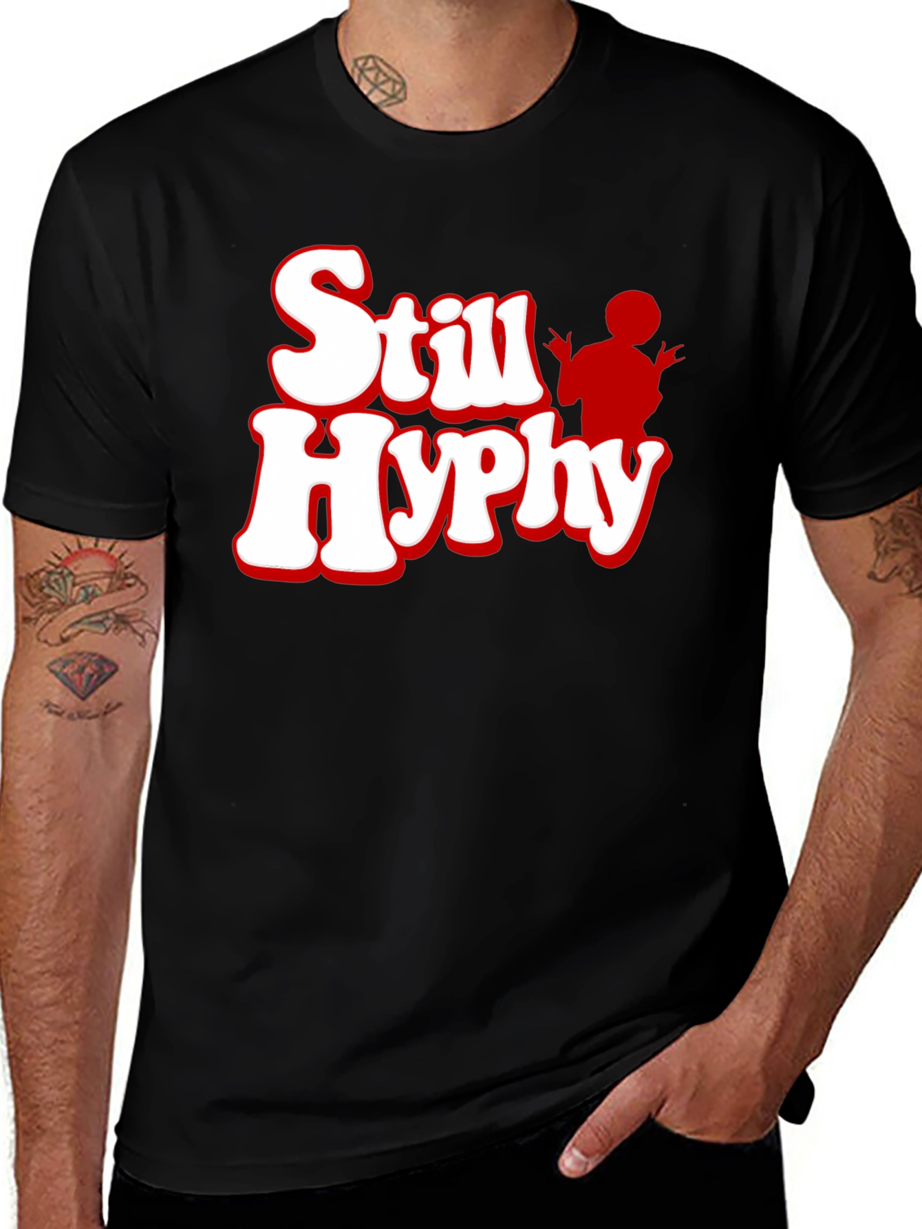Still Hyphy Graphic Tee - Black Cotton T-Shirt