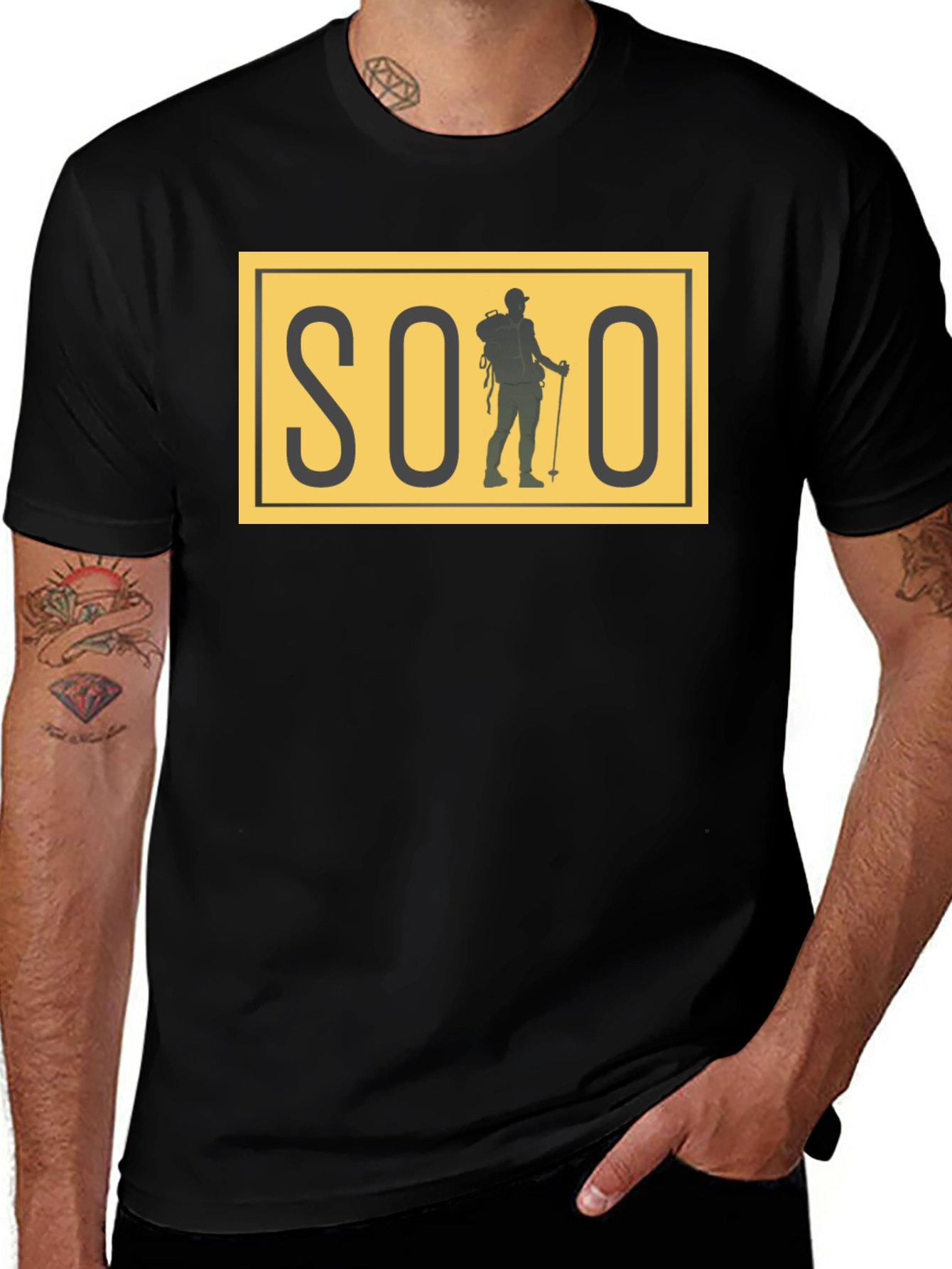 Solo Hiker Graphic Tee - Adventure Ready!
