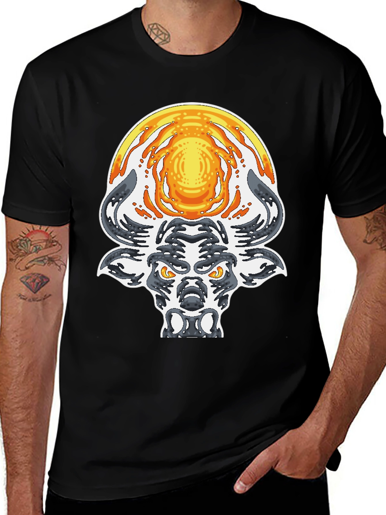 Variant 20 of Bull with Sun Graphic Tee