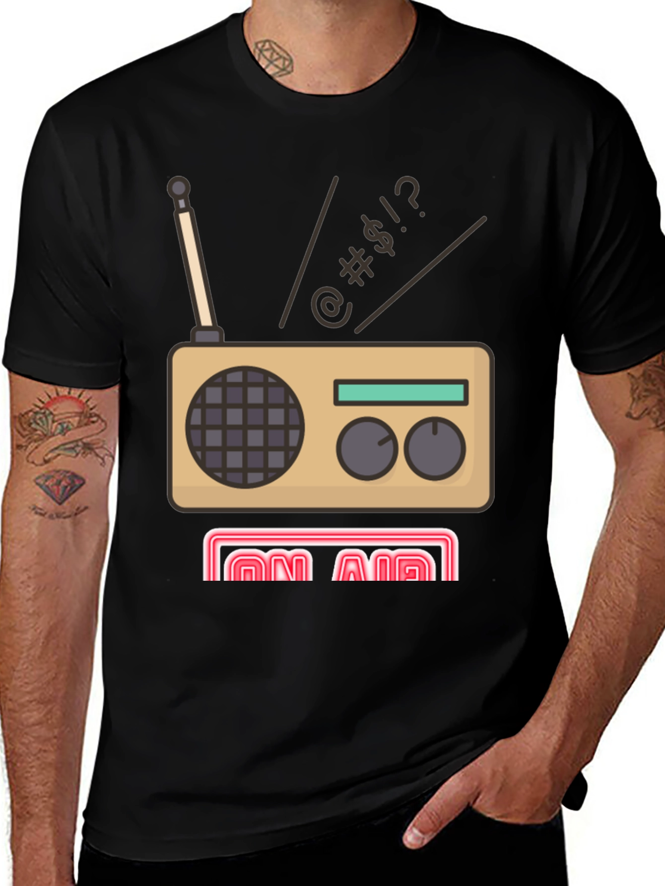 Variant 15 of Retro Radio Cartoon Graphic Tee