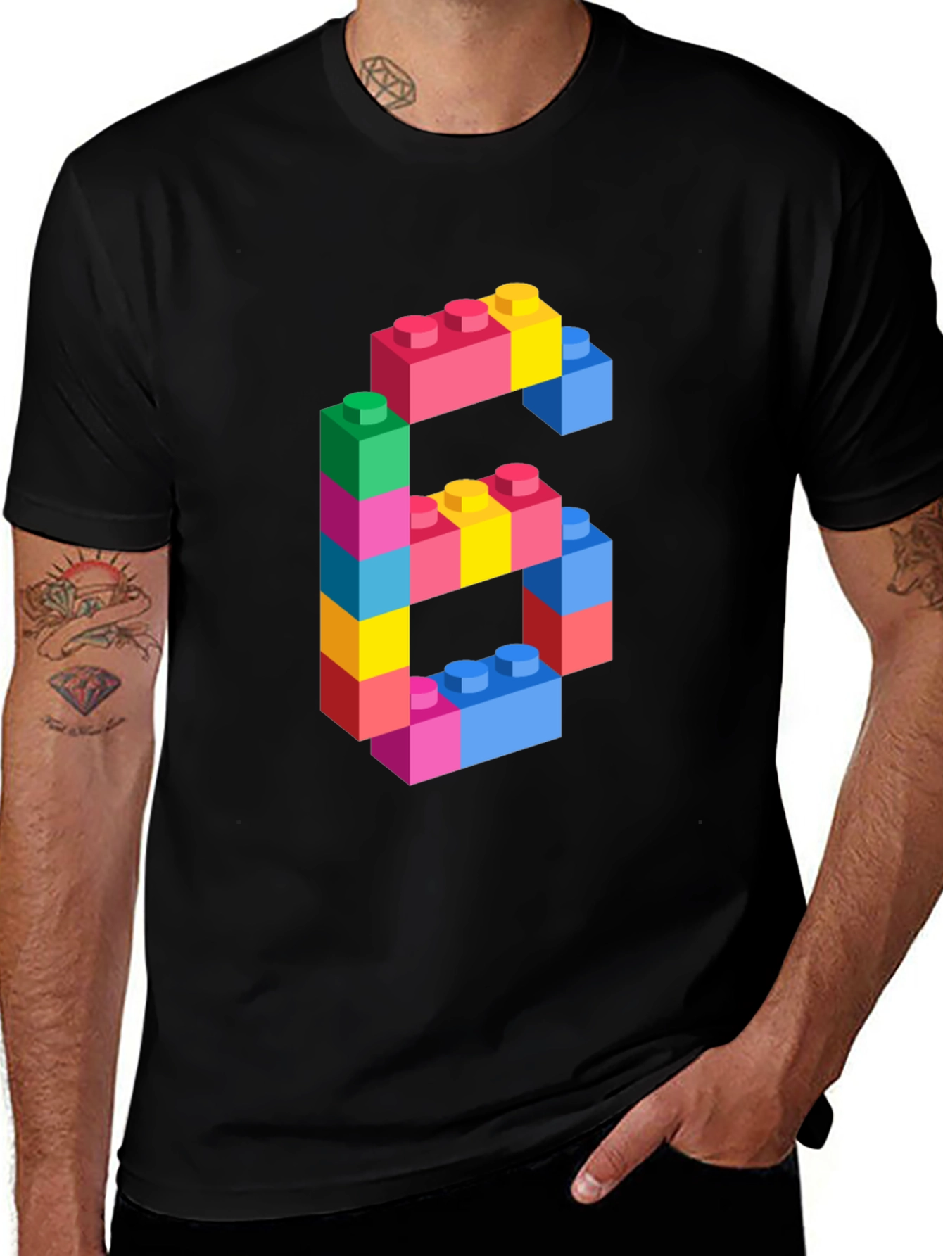 Variant 29 of Brick Number 6 T-Shirt