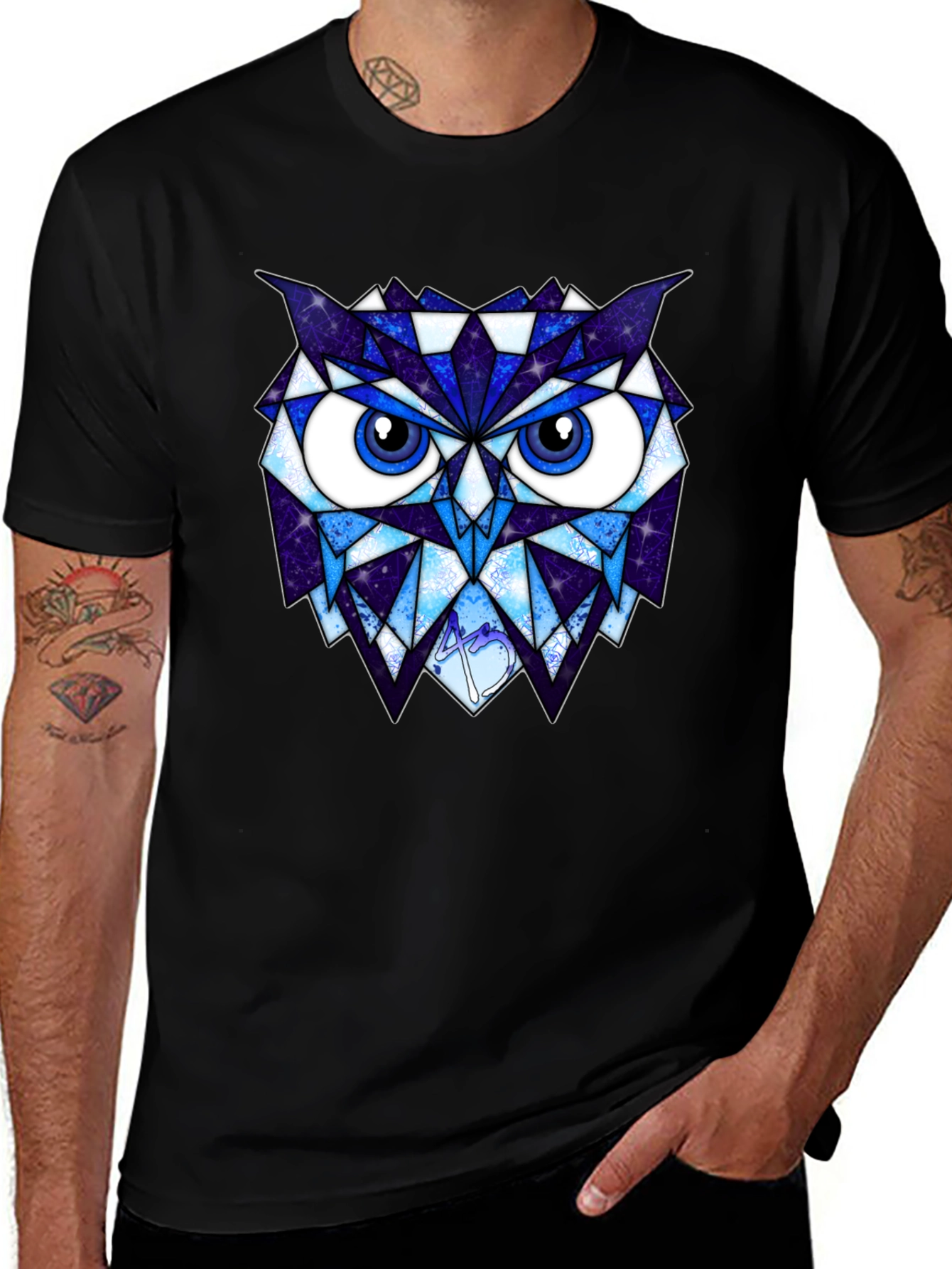 Variant 29 of Geometric Owl T-Shirt - Stylish and Unique