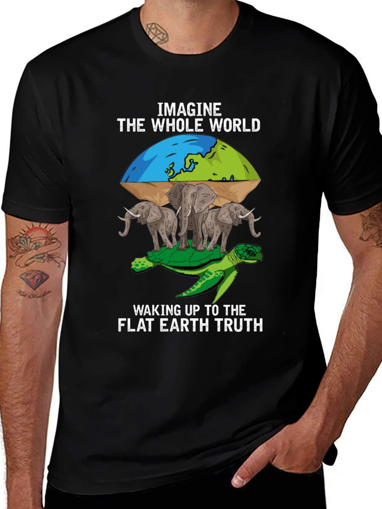 Variant 20 of Flat Earth Truth T-Shirt