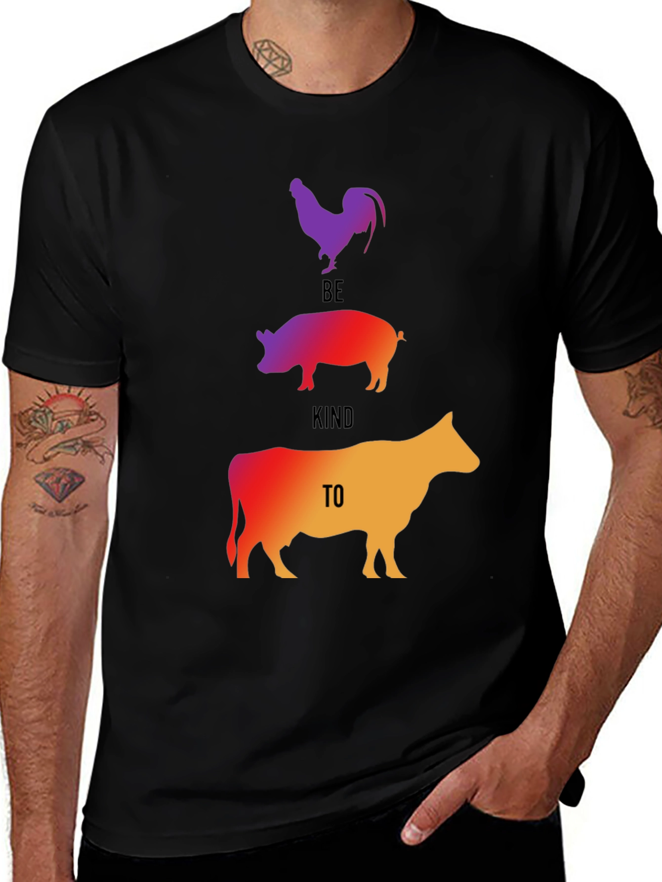 Variant 10 of Be Kind to Animals Graphic Tee