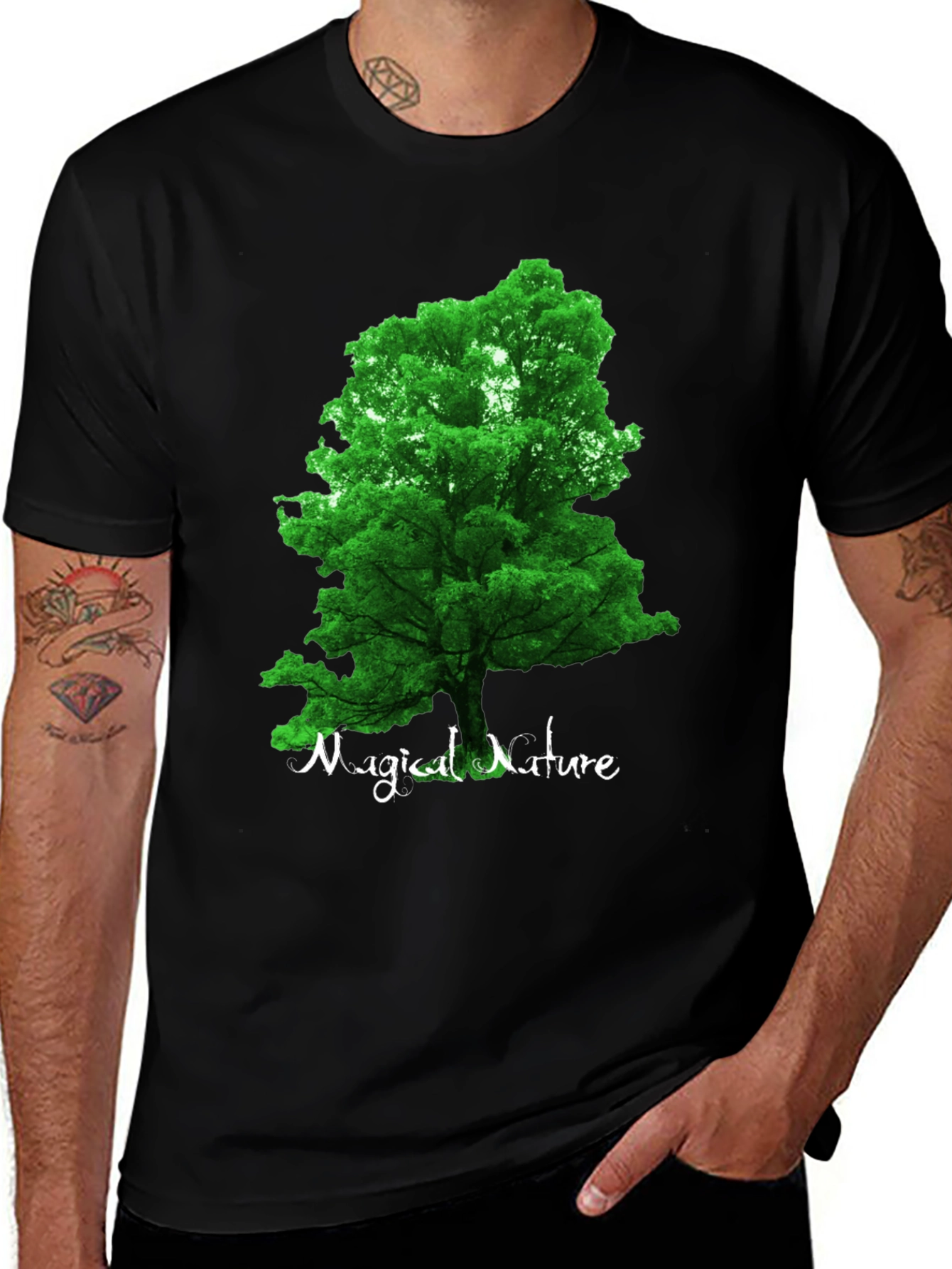 Variant 15 of Magical Nature Tree Graphic Tee - Soft Cotton Blend