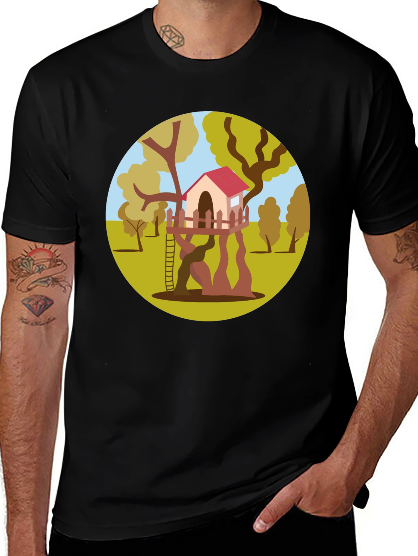 Variant 20 of Treehouse Graphic Tee - Nature Lover's T-Shirt