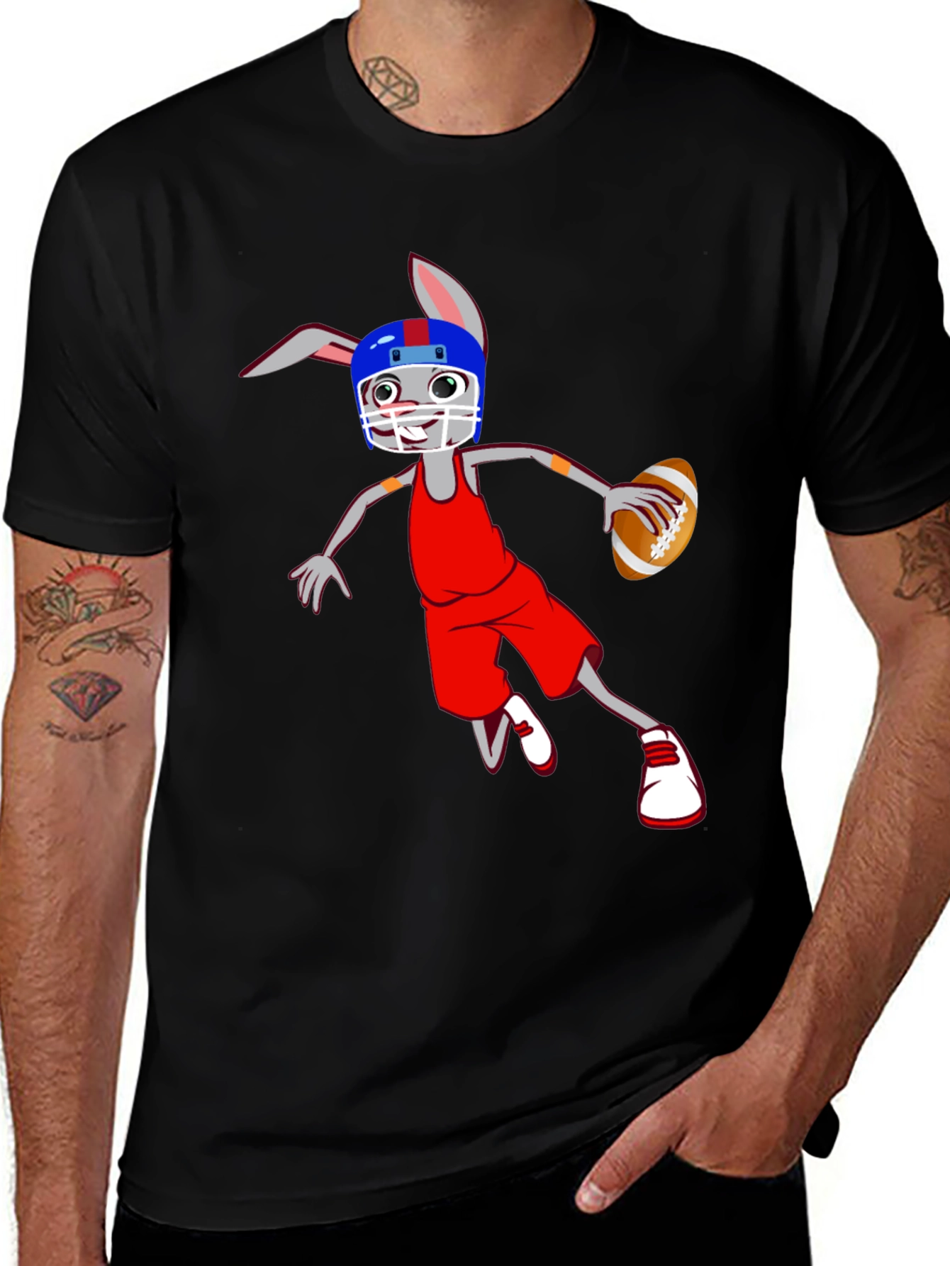 Variant 12 of Bunny Football T-Shirt - Catch the Fun!