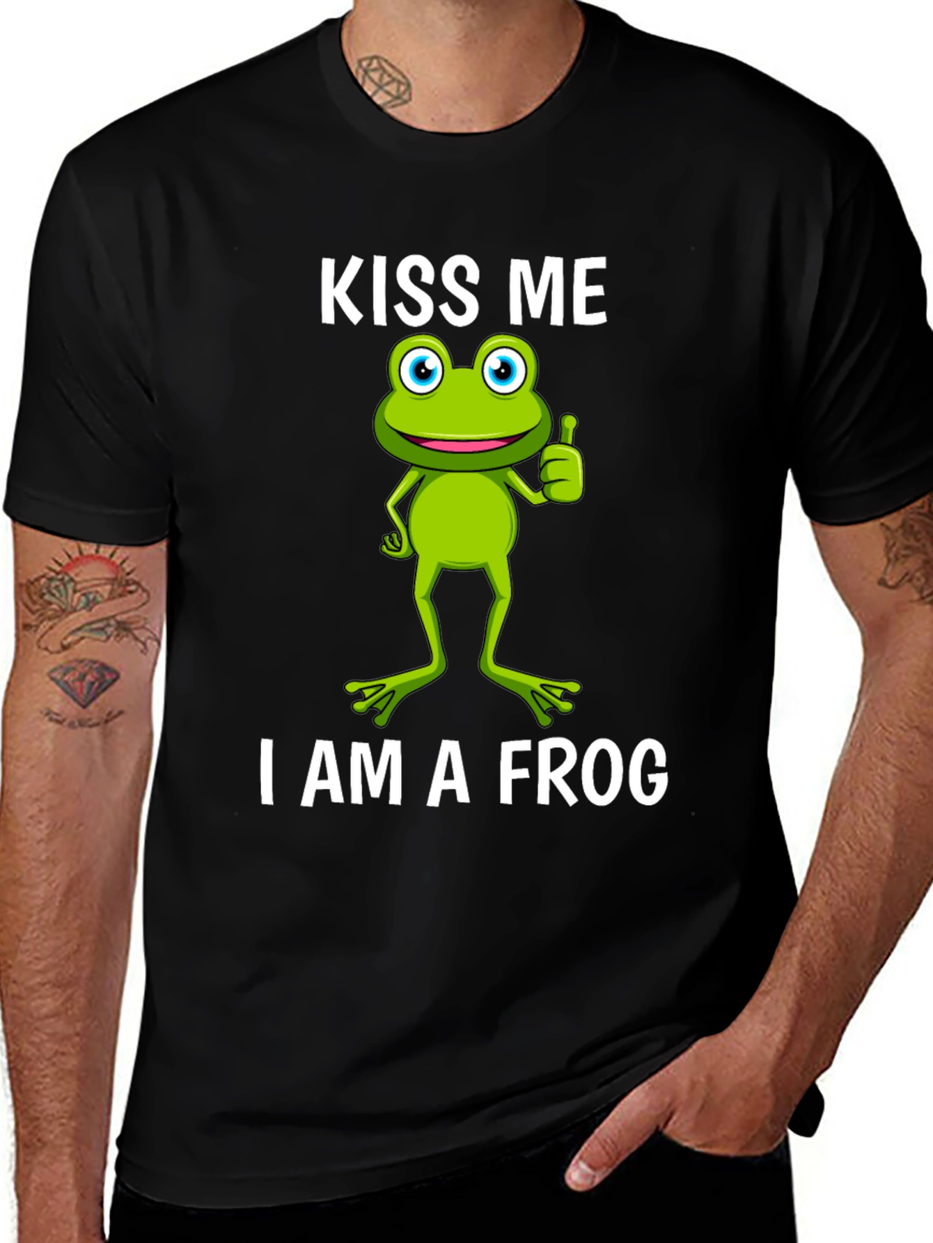 Variant 10 of Kiss Me, I Am A Frog Graphic T-Shirt