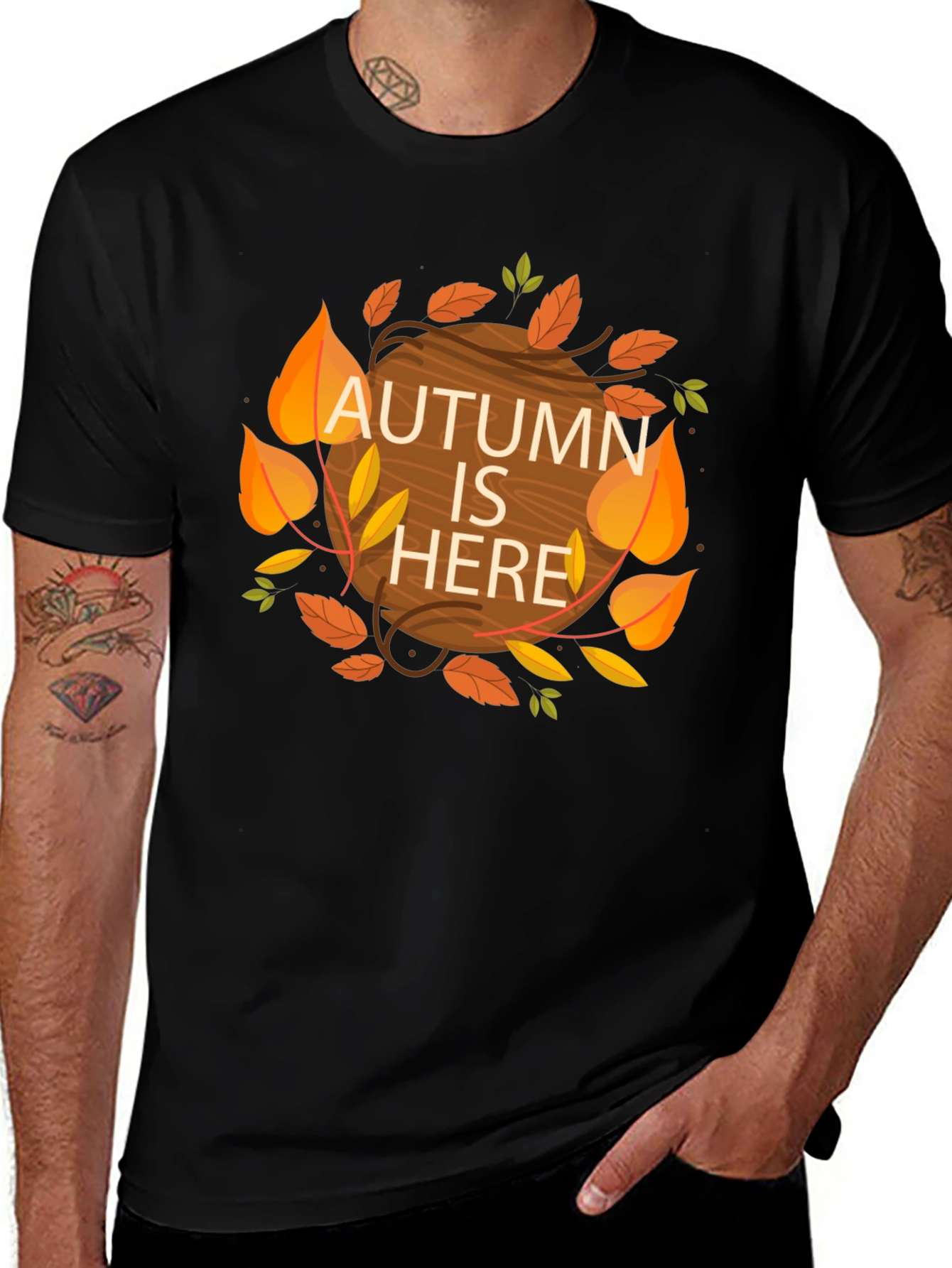 Variant 16 of Autumn is Here Graphic T-Shirt