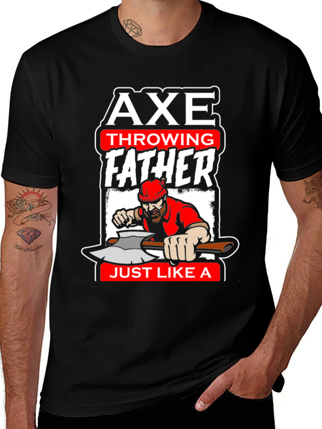 Variant 11 of Axe Throwing Father T-Shirt