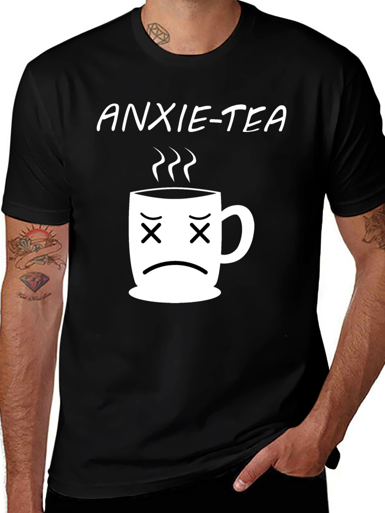 Variant 27 of Anxie-Tea T-Shirt - Funny Graphic Tee