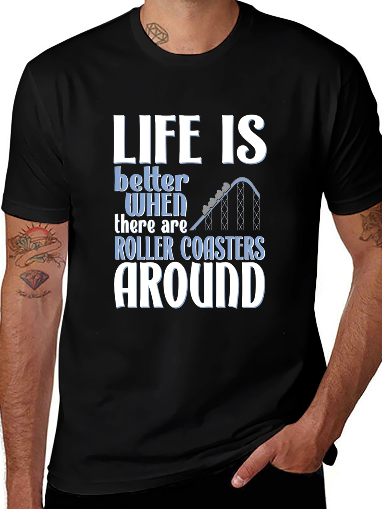 Life is Better Roller Coaster T-Shirt