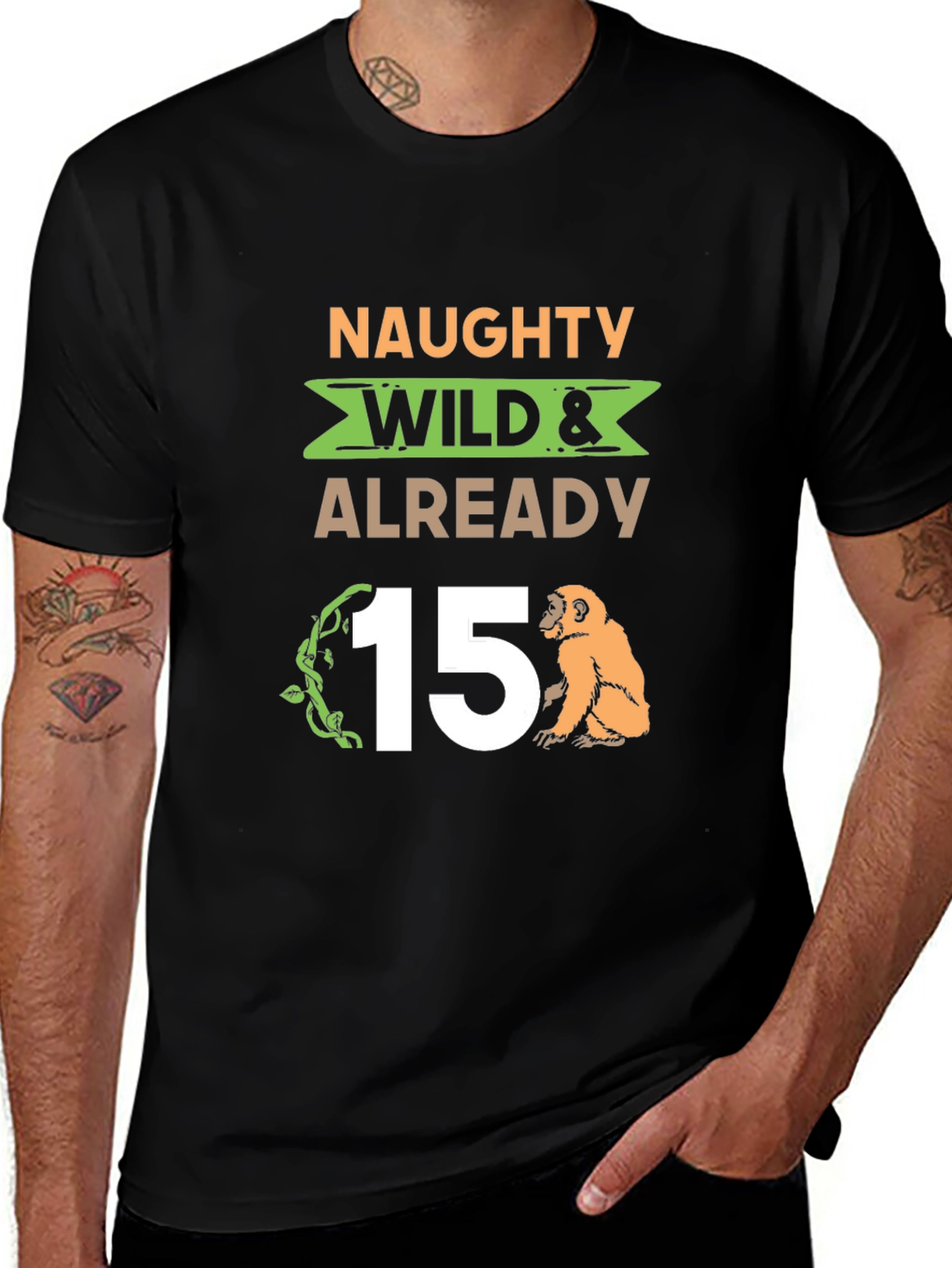 Variant 2 of Naughty Wild & Already 15 T-Shirt