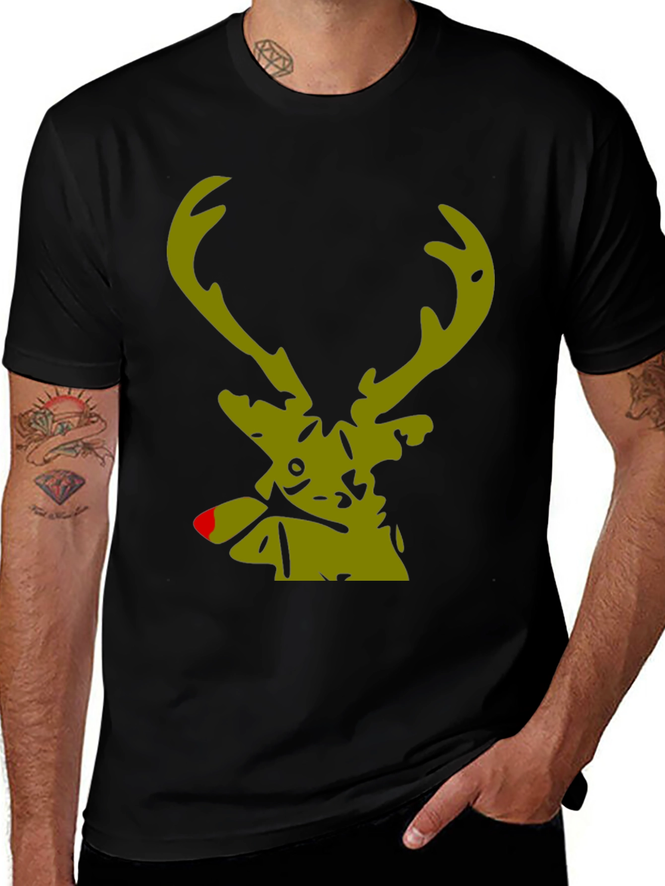 Rudolph Reindeer Graphic Tee - Holiday Style