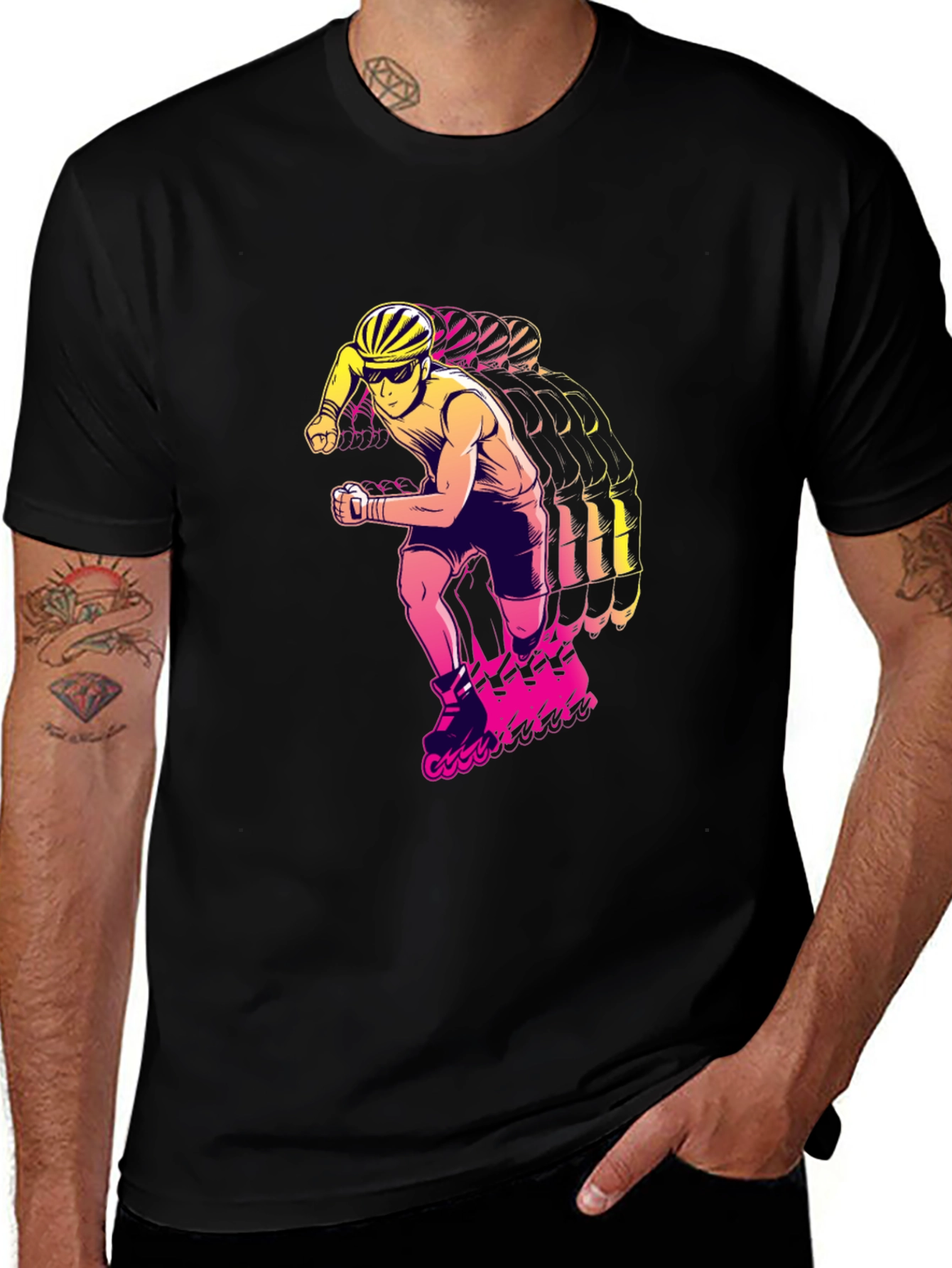 Rad Rollerblade Graphic Tee - Black
