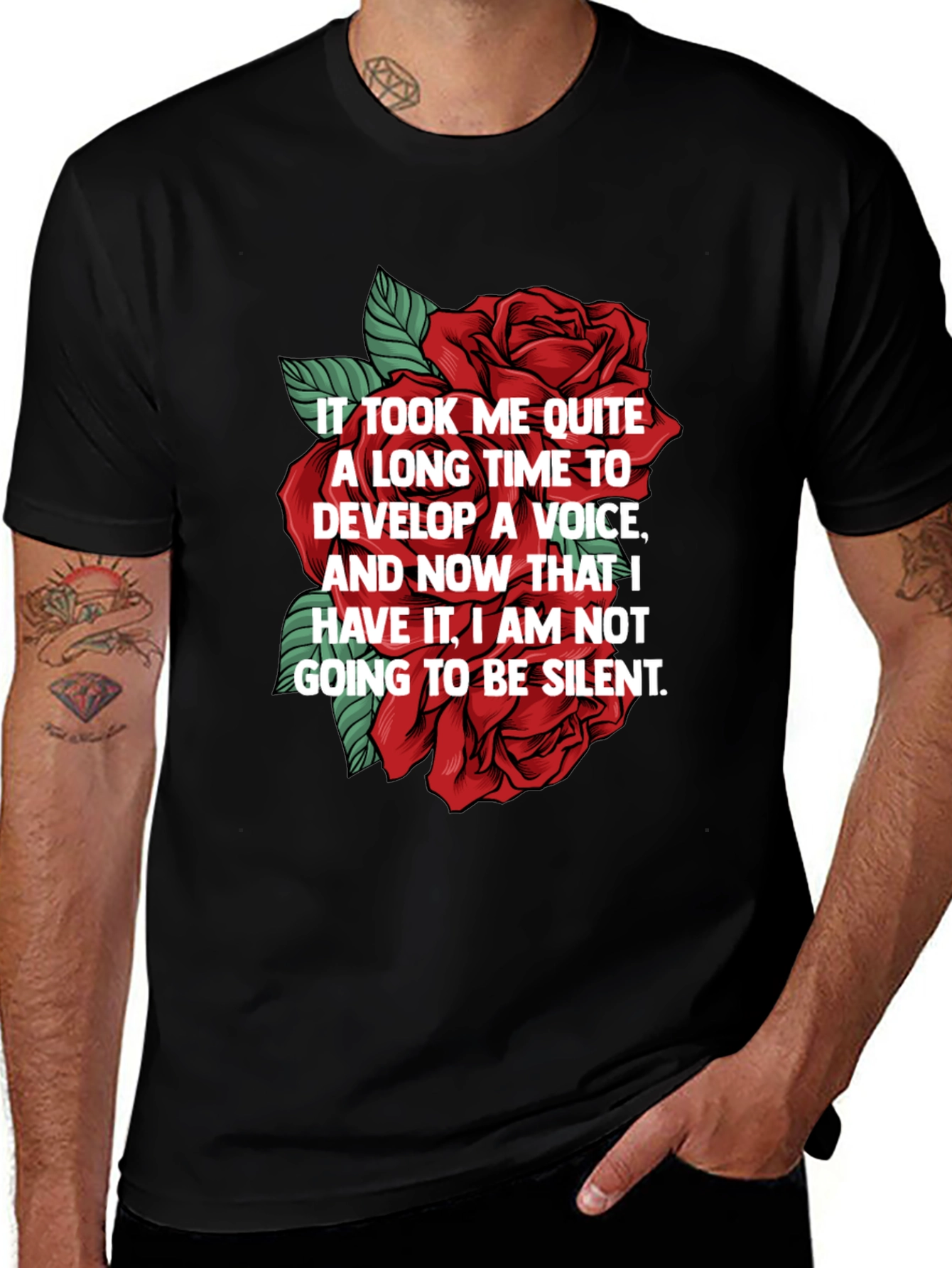 Floral Empowerment Tee - Voice Graphic T-Shirt