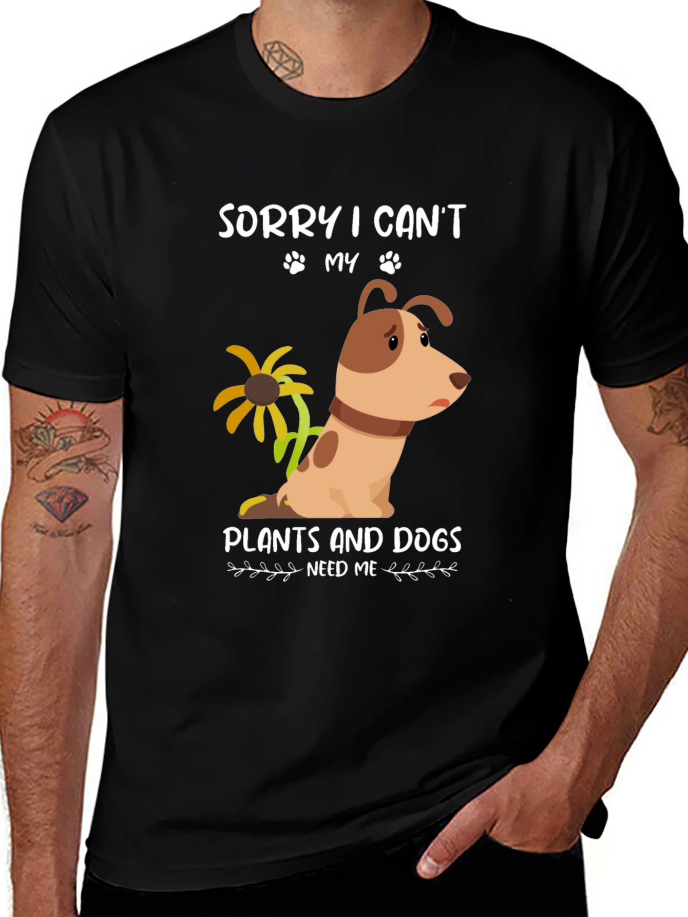 Variant 20 of Dog and Plant Lover T-Shirt