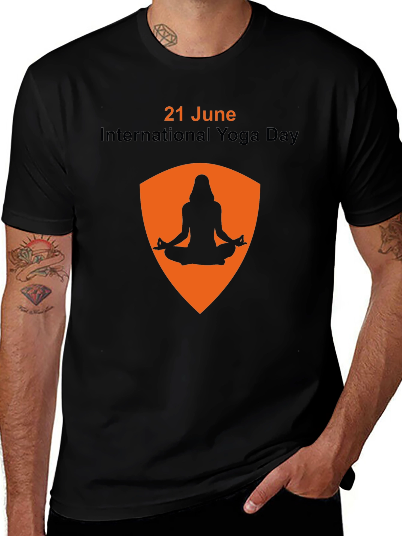 International Yoga Day Graphic T-Shirt