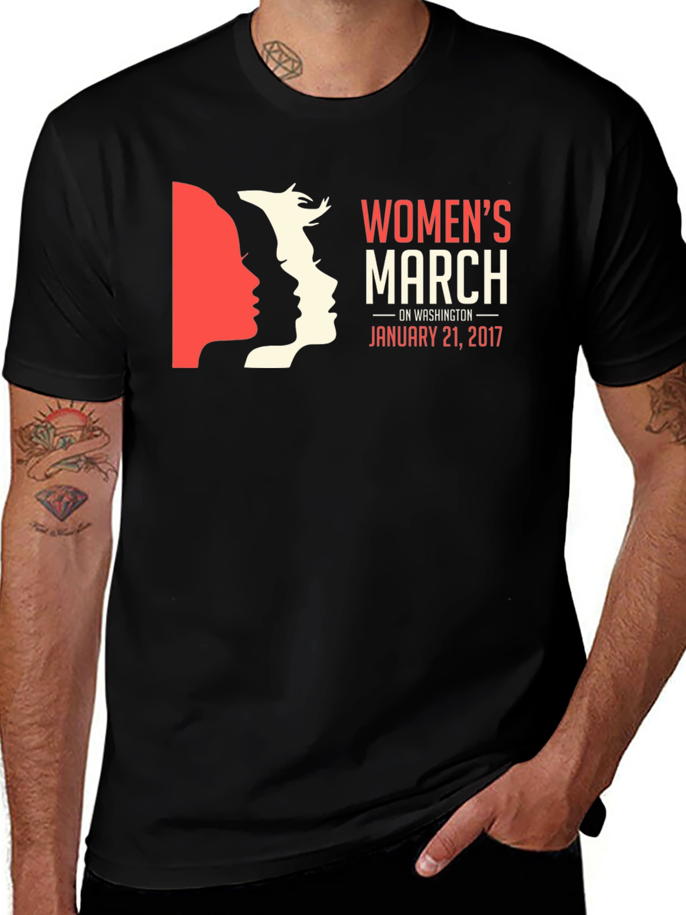 Women's March T-Shirt - January 21, 2017