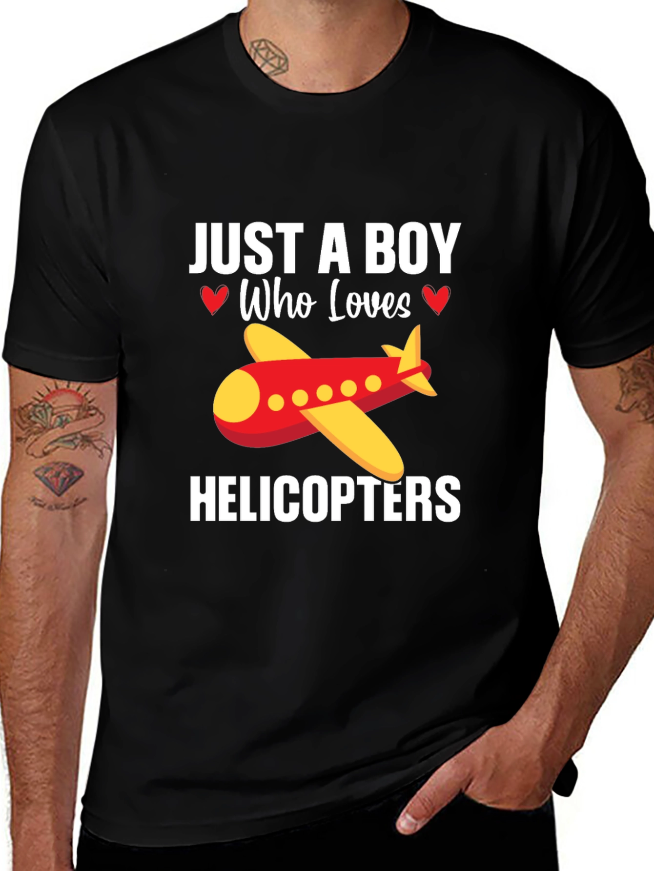 Variant 29 of Boy Who Loves Helicopters T-Shirt