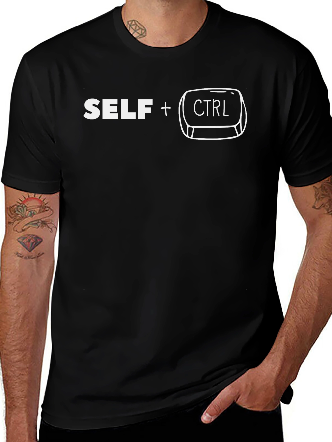 Variant 15 of Self Control Graphic Tee - Funny T-Shirt