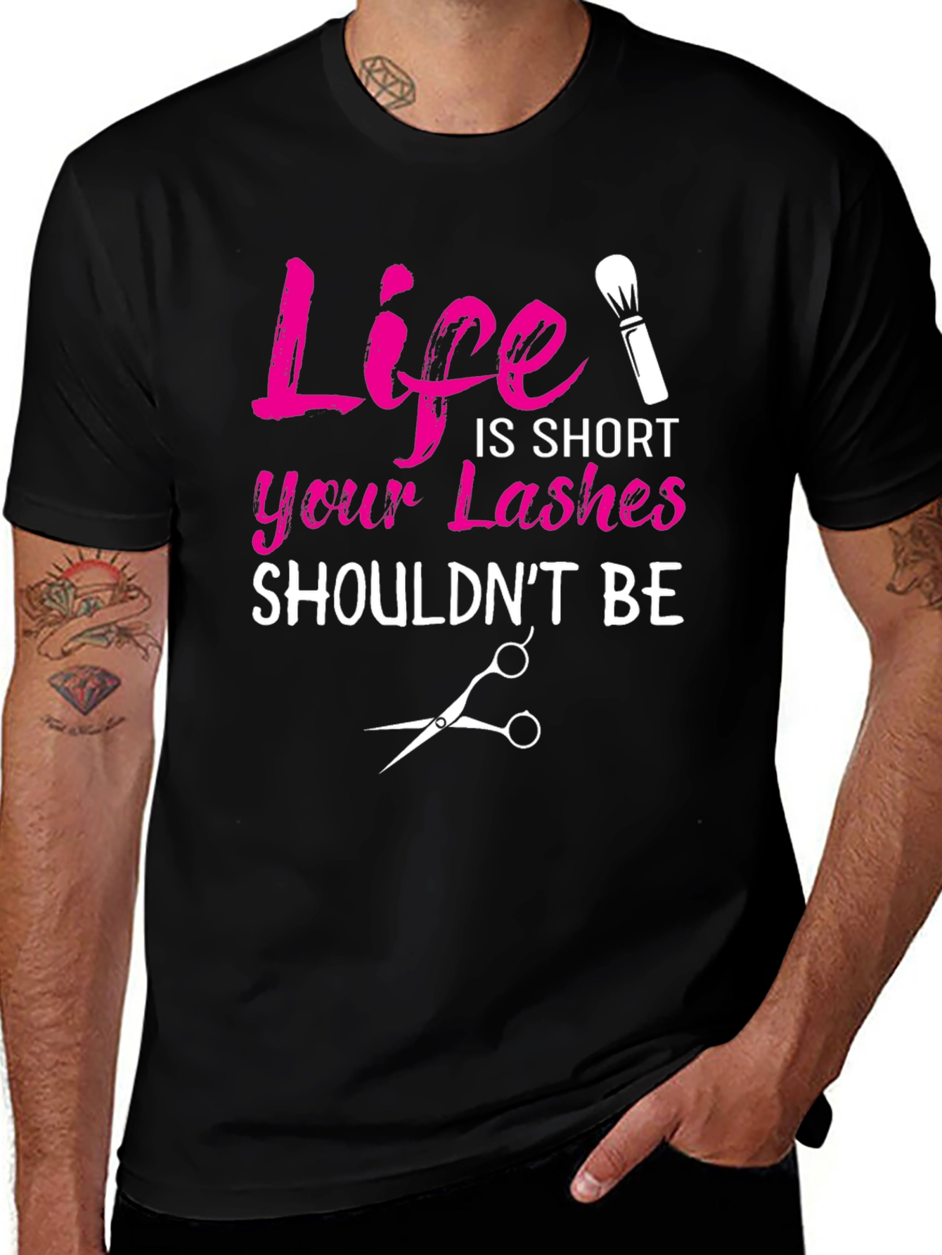 Variant 3 of Life is Short Lashes T-Shirt