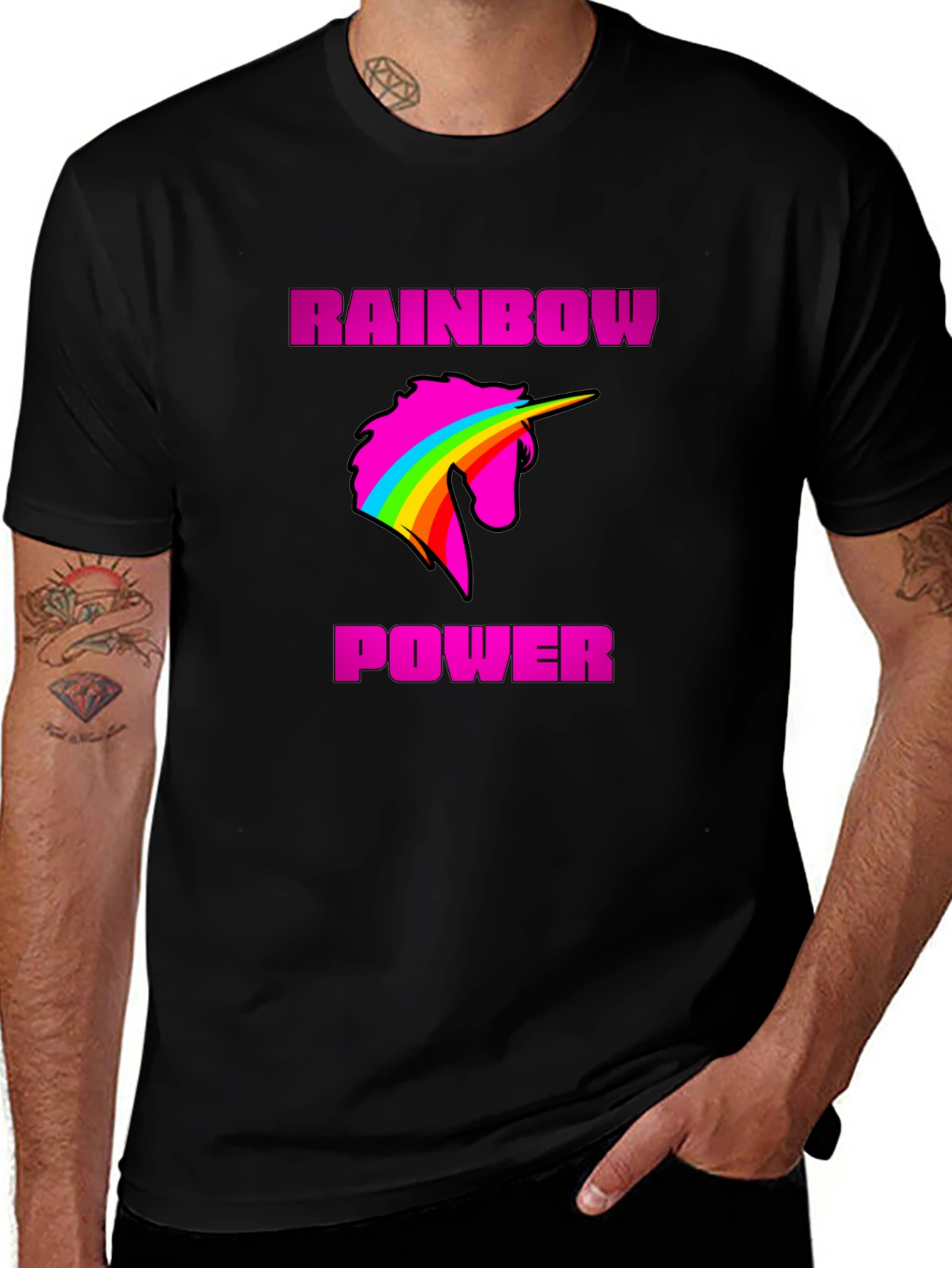 Variant 17 of Rainbow Unicorn Power T-Shirt