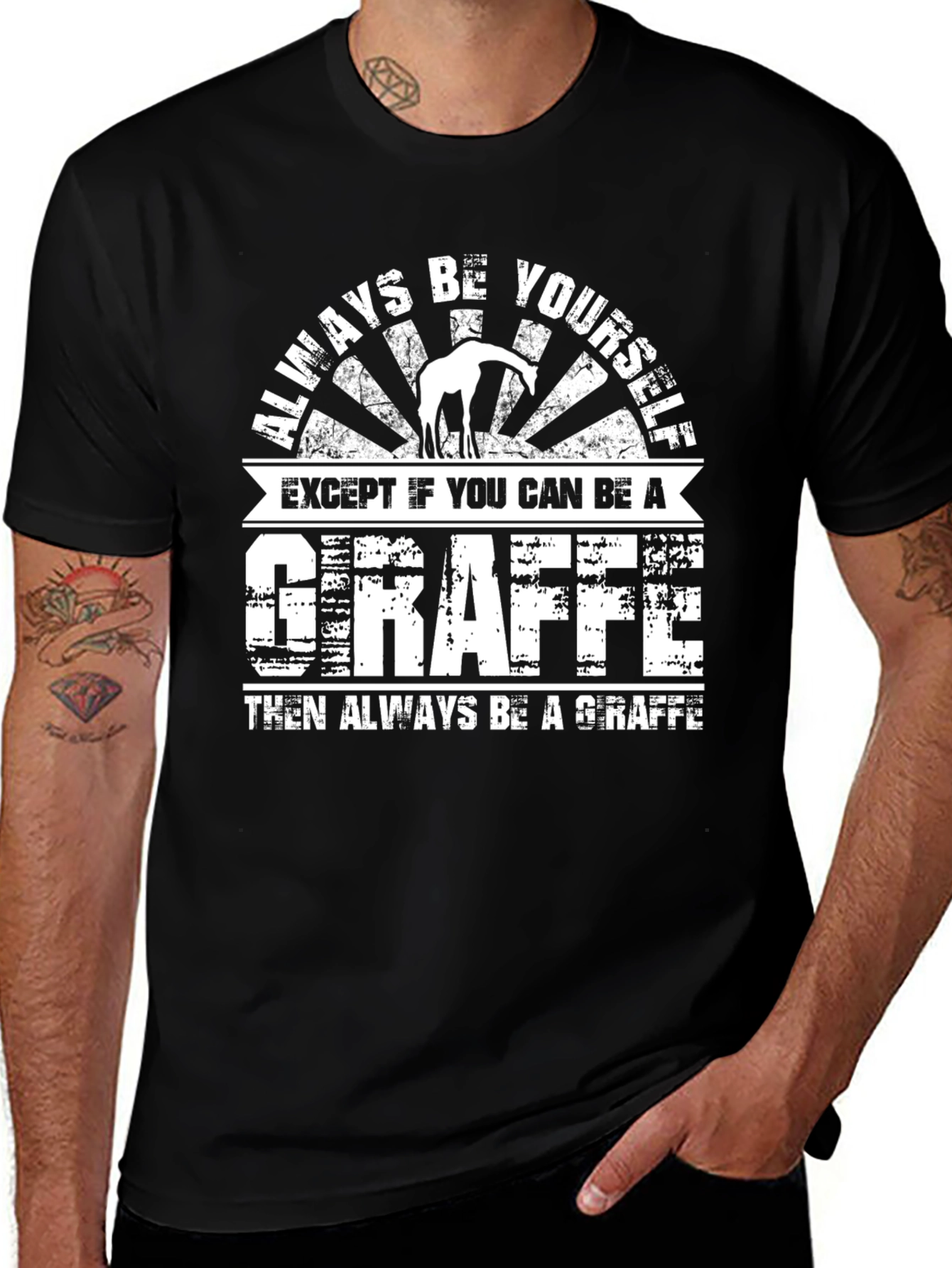 Variant 3 of Always Be Yourself Giraffe T-Shirt