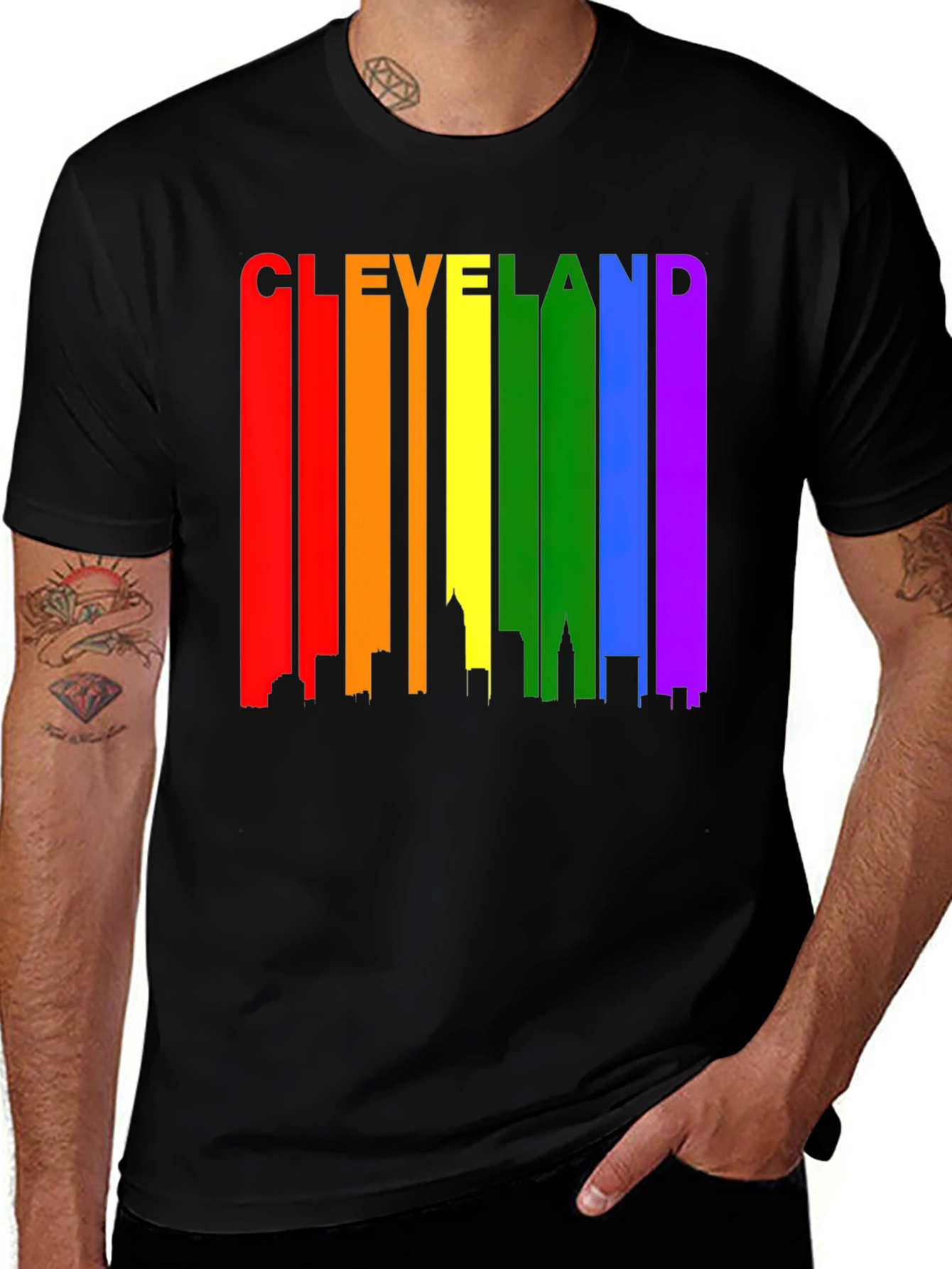 Cleveland Pride Skyline Graphic Tee