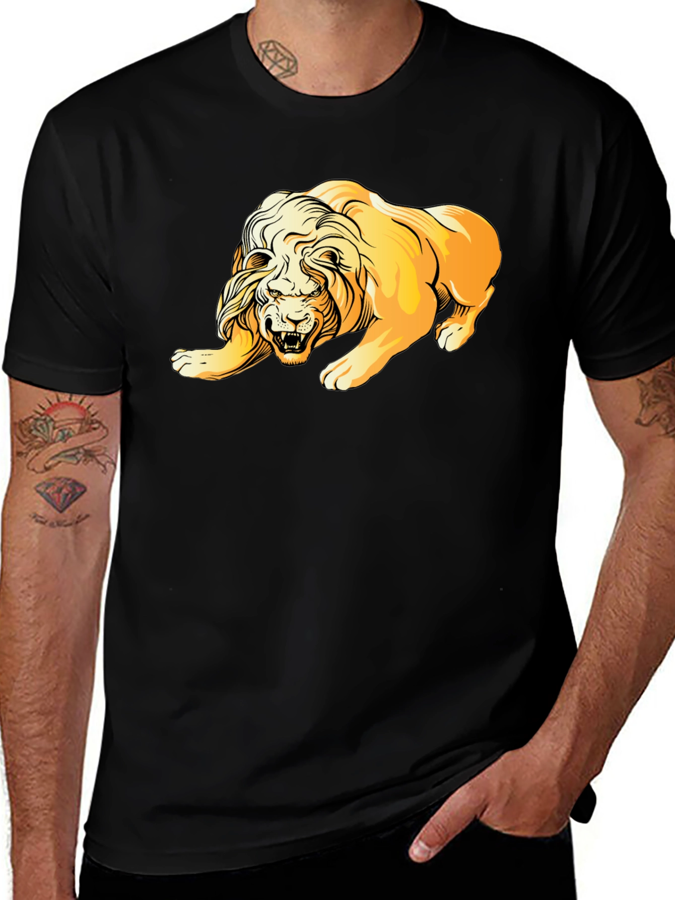 Variant 6 of Lion Graphic T-Shirt - Bold Animal Print Tee