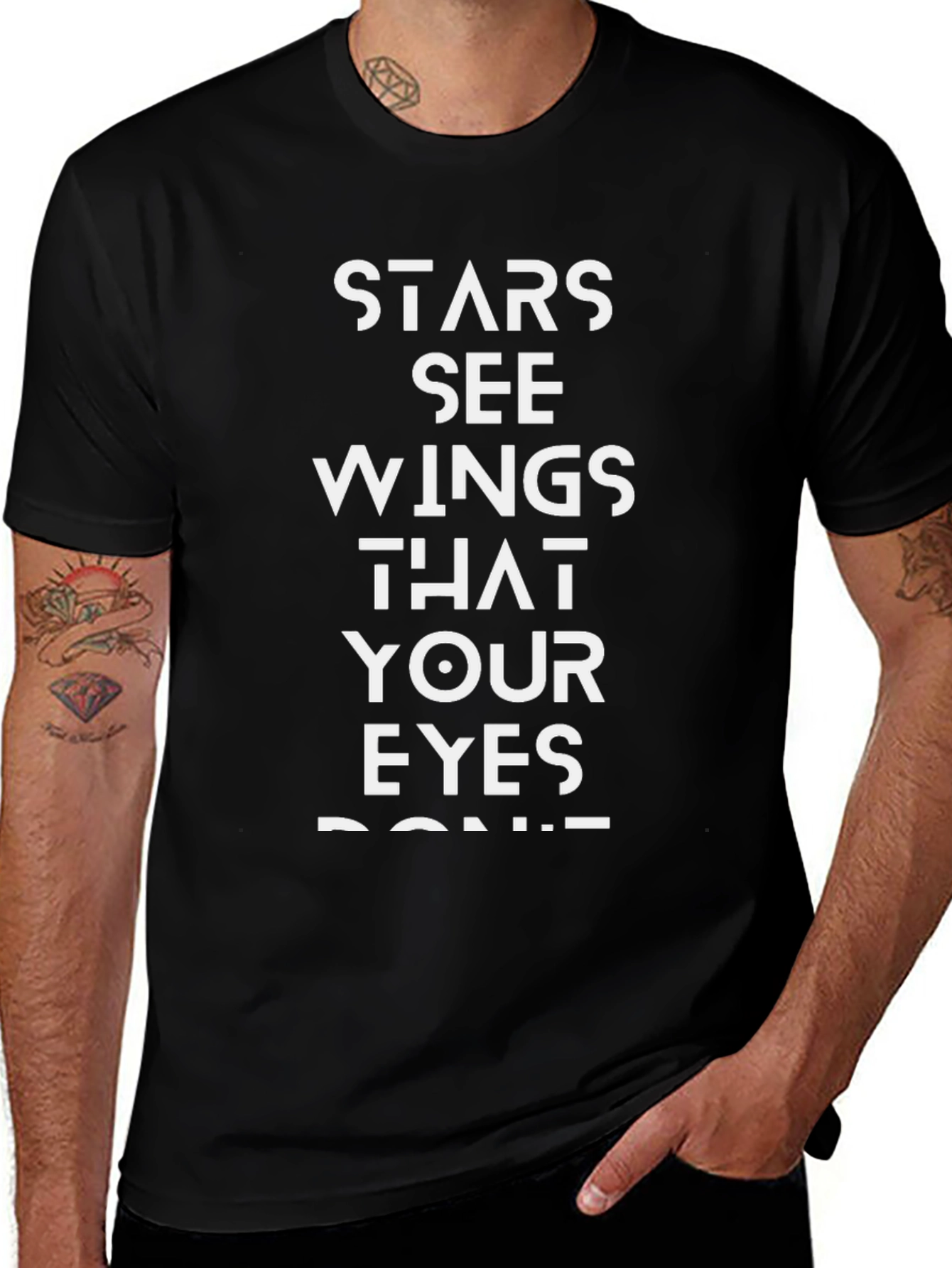 Variant 21 of Stars See Wings Men's Graphic T-Shirt