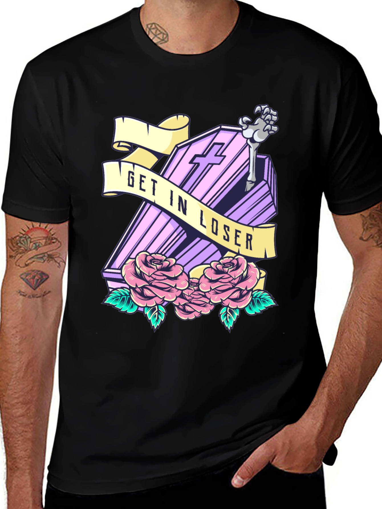 Variant 21 of Get In Loser Coffin T-Shirt