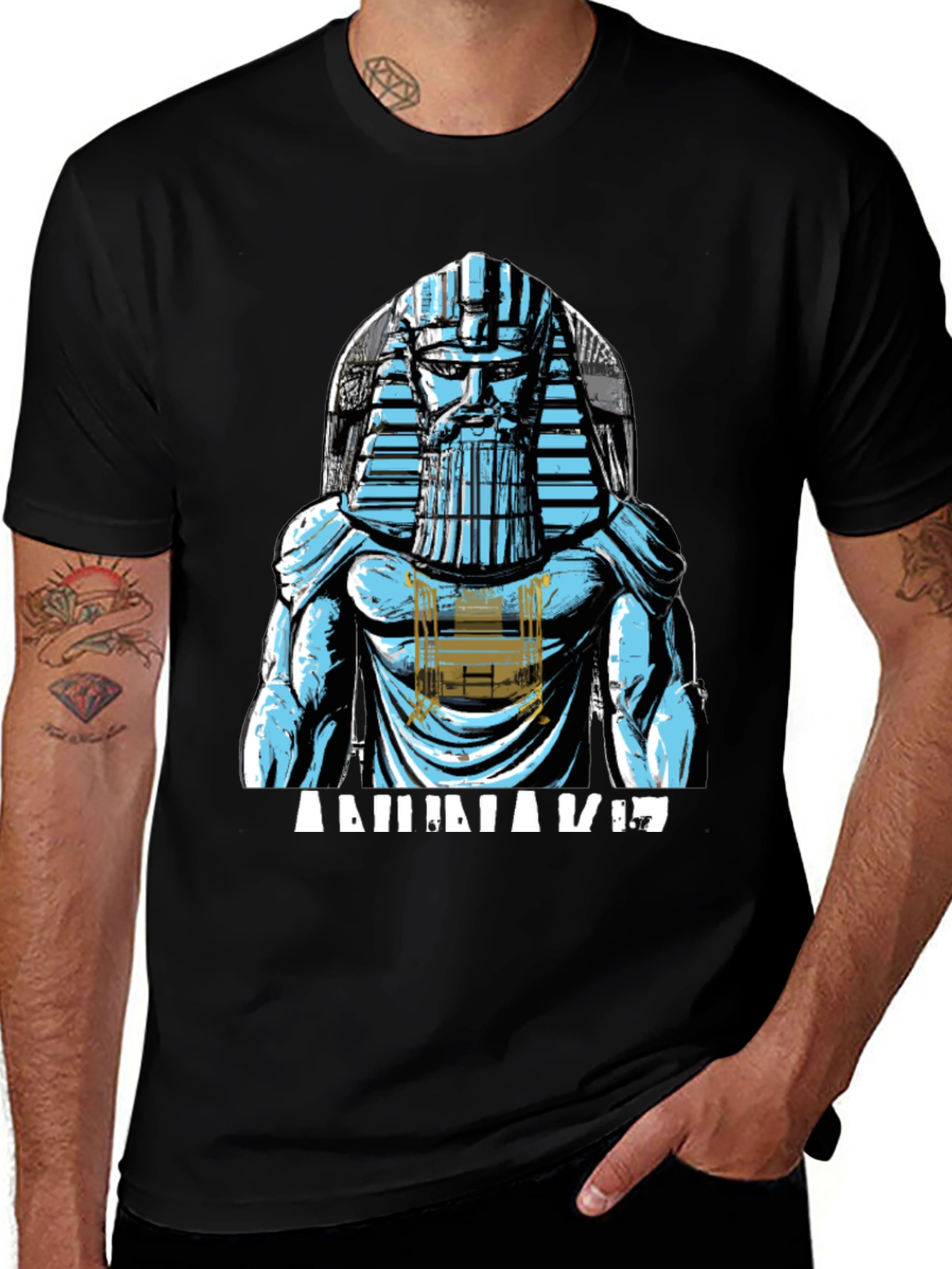 Anunnaki Pharaoh T-Shirt - Egyptian God Graphic Tee
