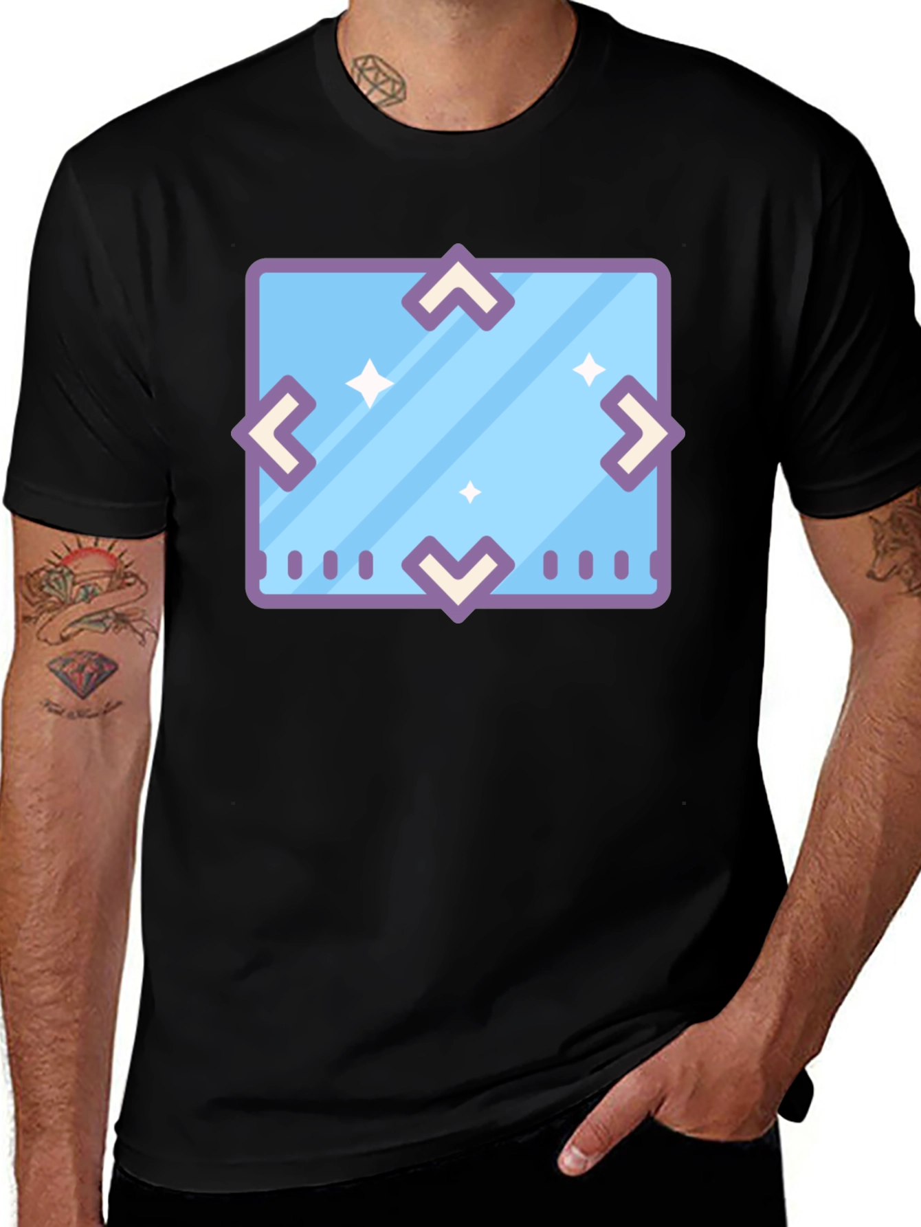 Variant 20 of Geometric Icon Tee - Modern Graphic Print Shirt