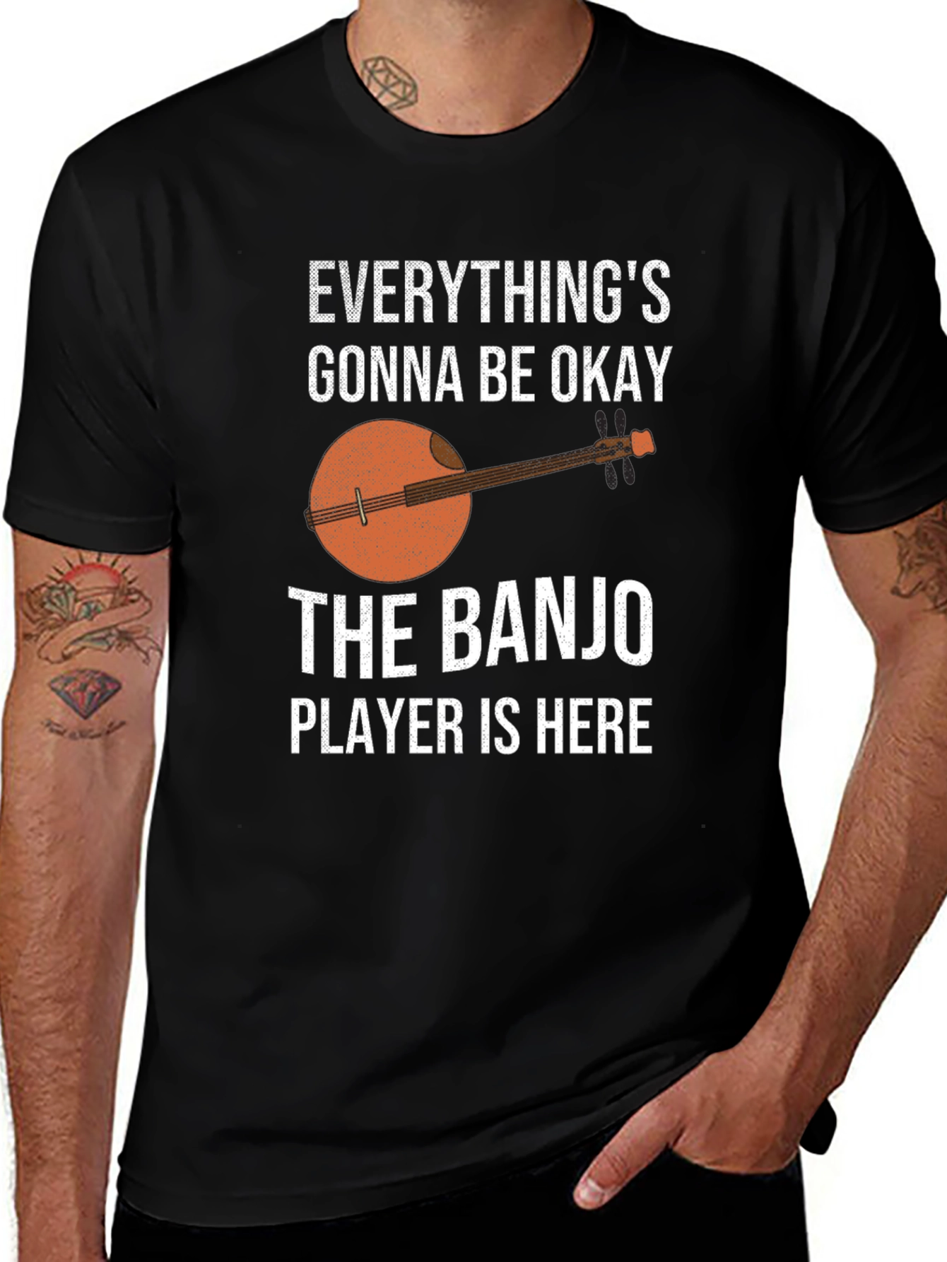Variant 28 of Banjo Player T-Shirt - Everything's Gonna Be Okay