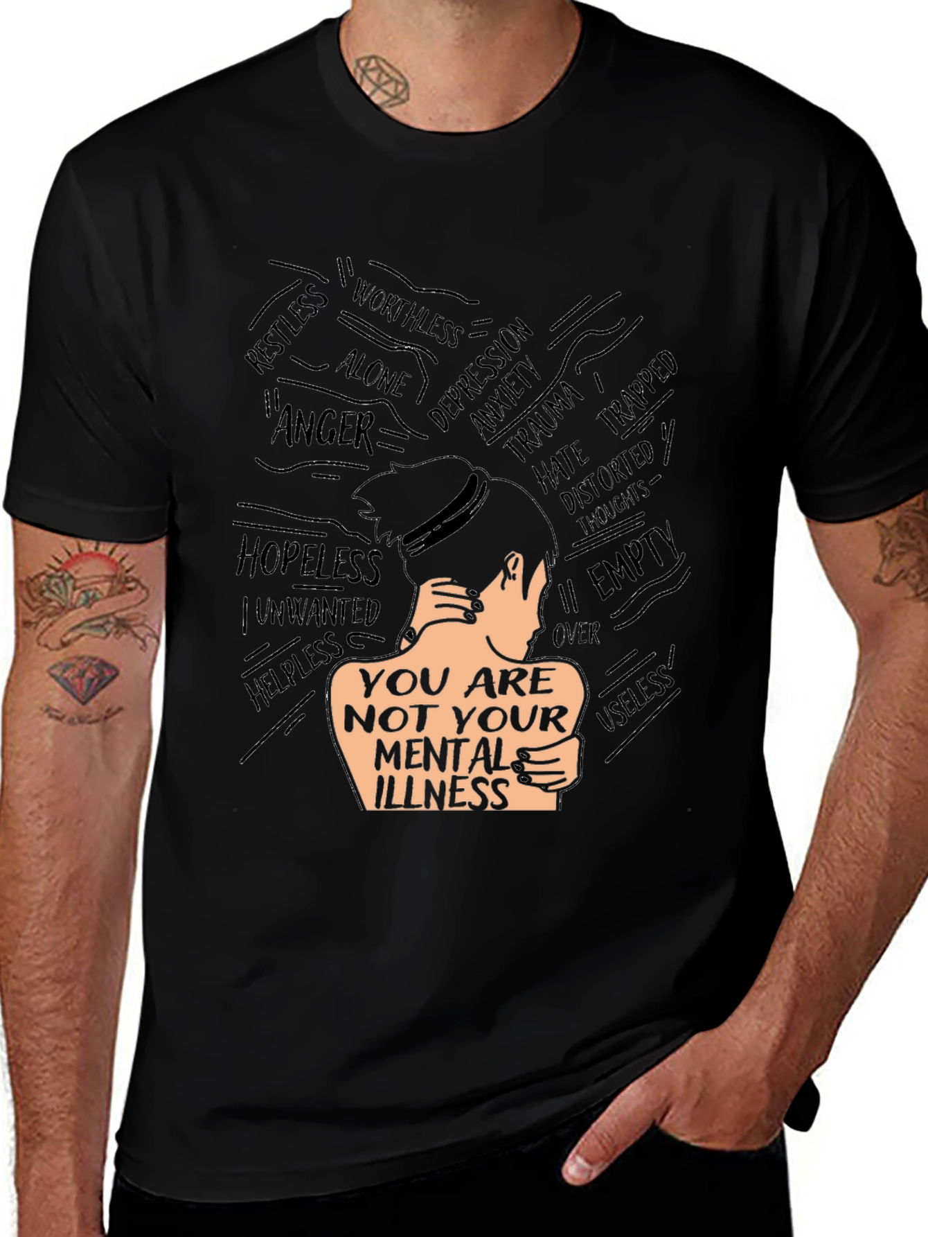 Variant 24 of Mental Health Awareness T-Shirt - You Are Not Your Illness