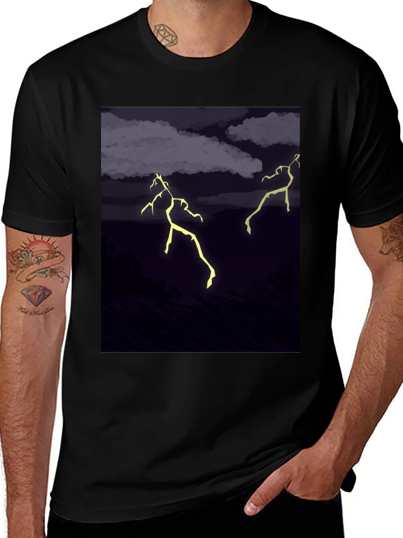 Variant 9 of Stormy Night Graphic Tee