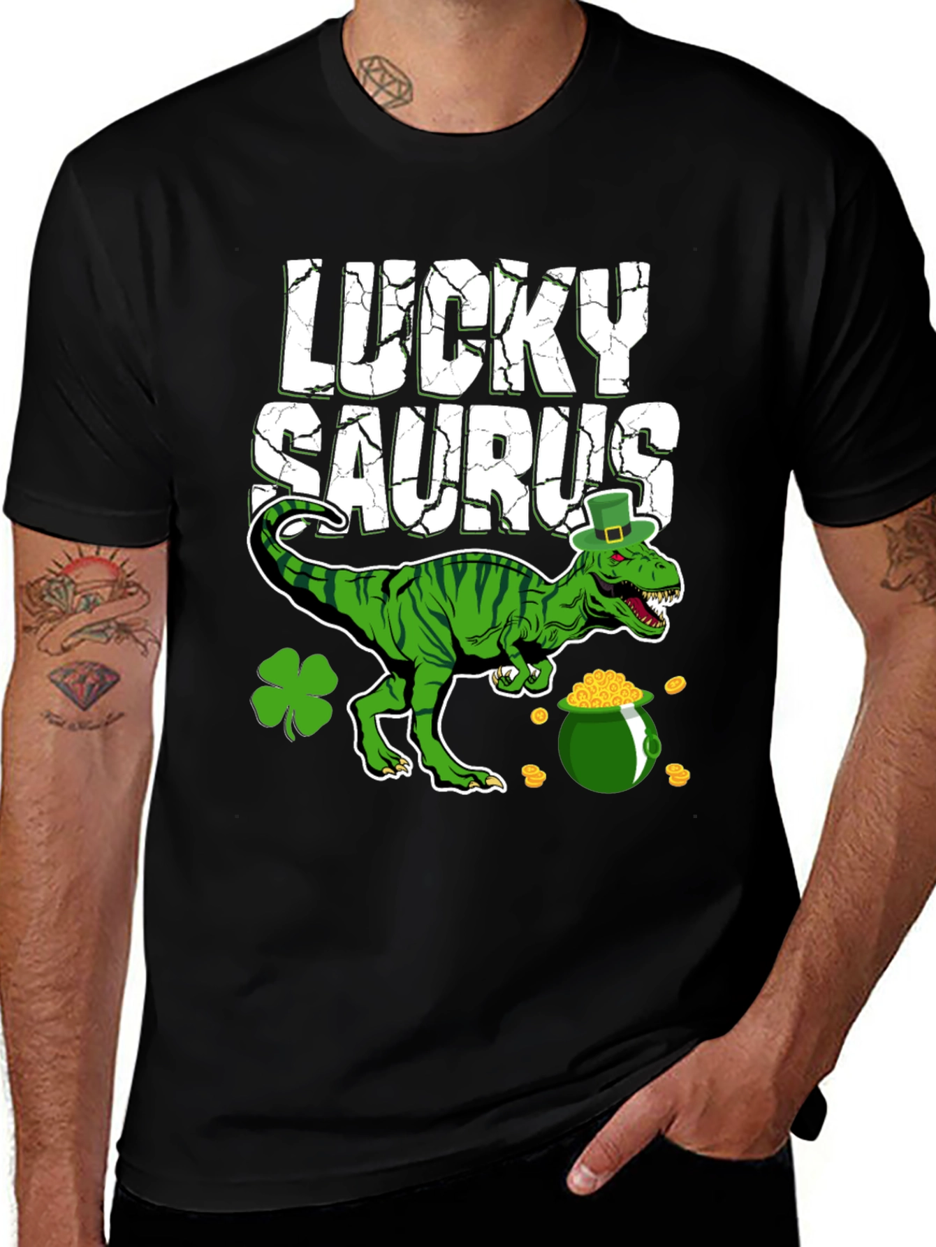Lucky Saurus St. Patrick's Day T-Shirt