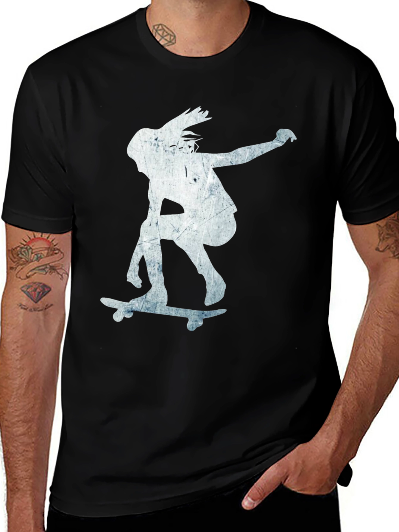 Variant 23 of Skateboarder Graphic Tee - Cool & Casual
