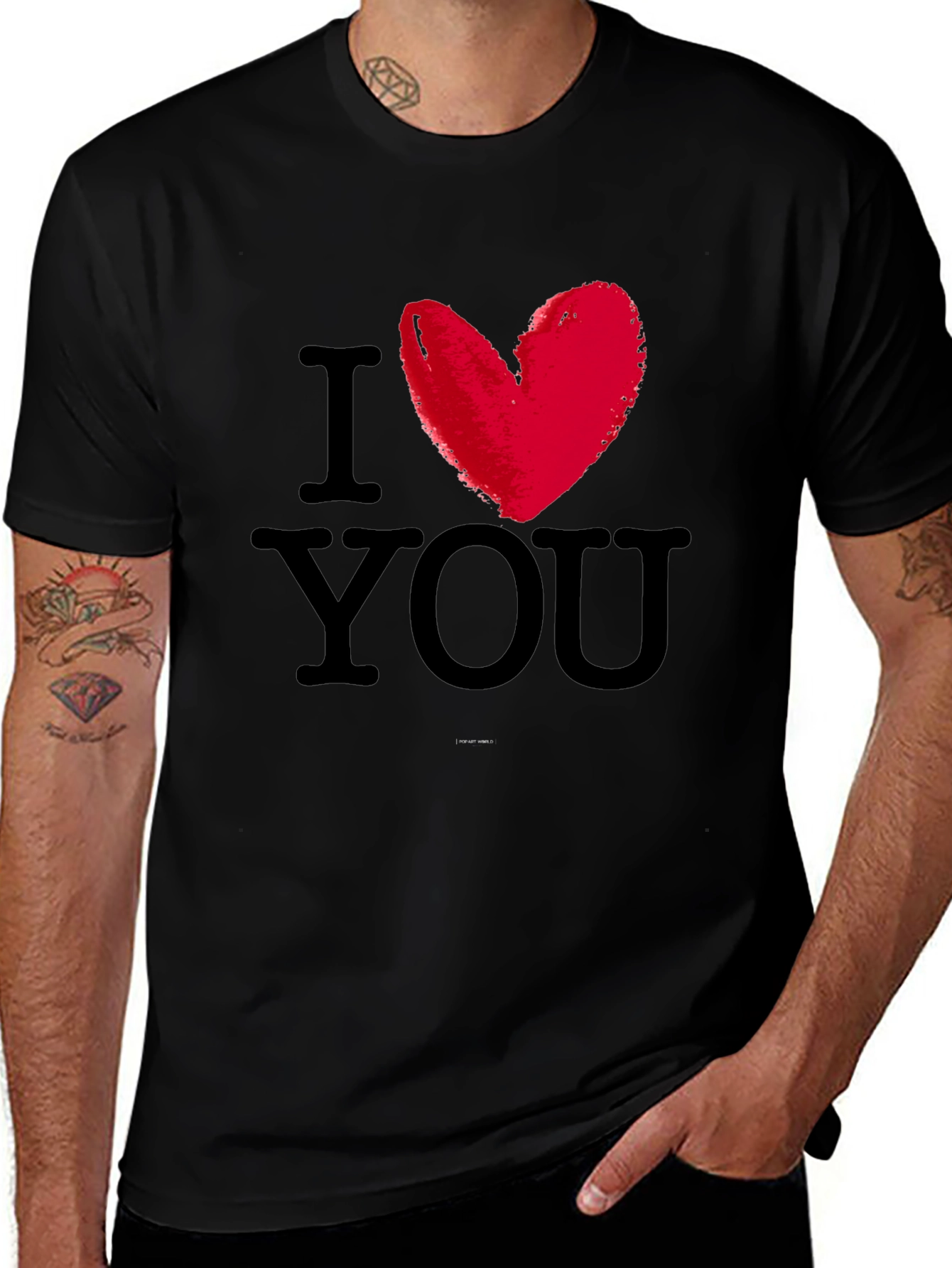 Variant 16 of I Heart You Graphic T-Shirt - Valentine's Day Tee