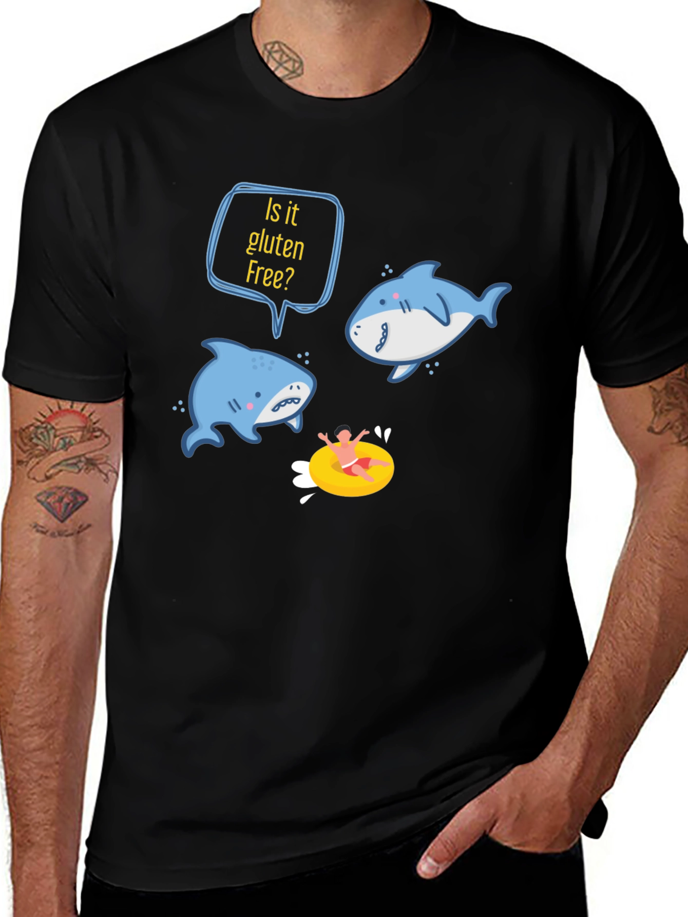 Variant 3 of Is it Gluten Free Shark T-Shirt