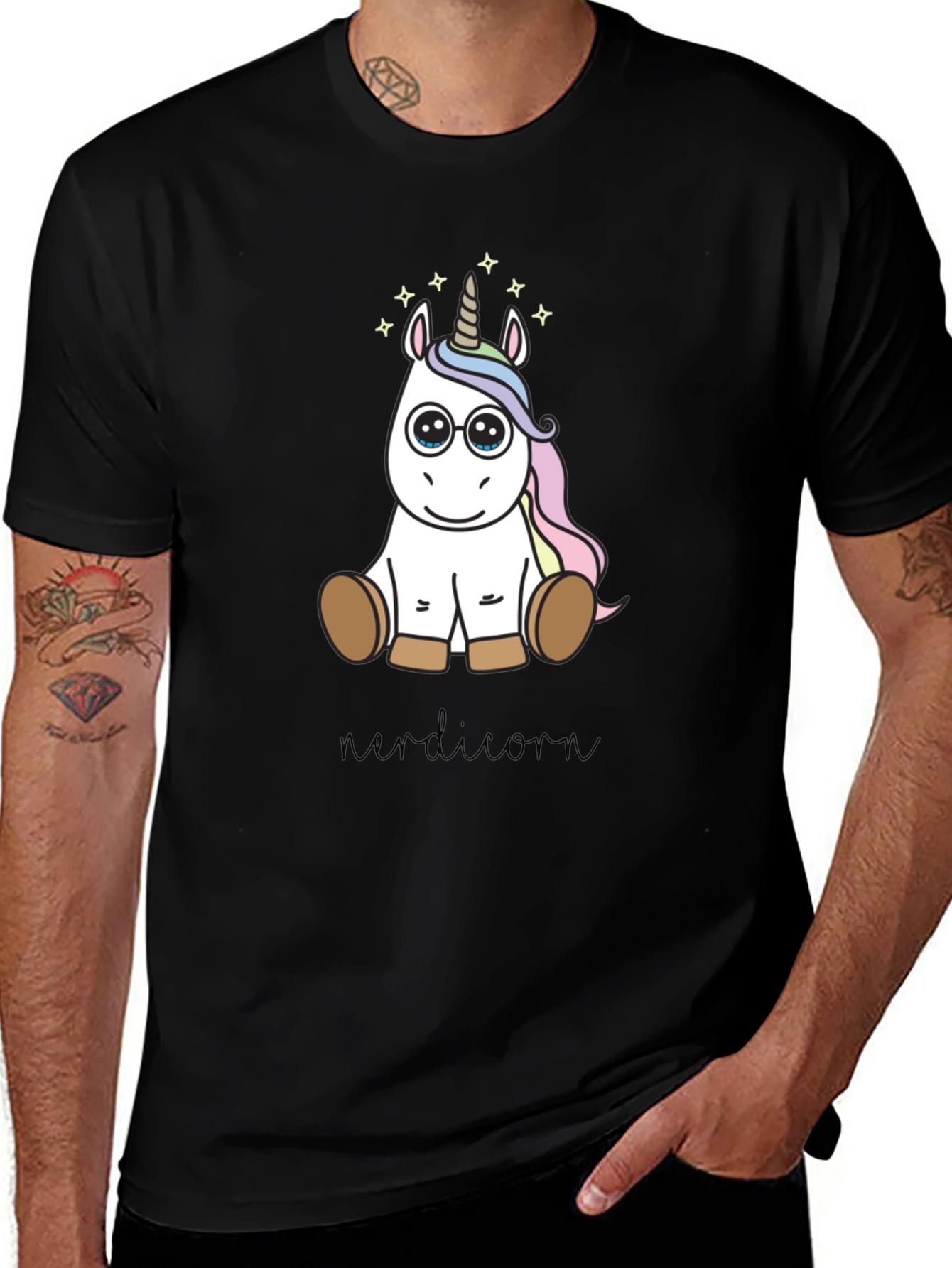 Variant 4 of Nerdy Unicorn T-Shirt