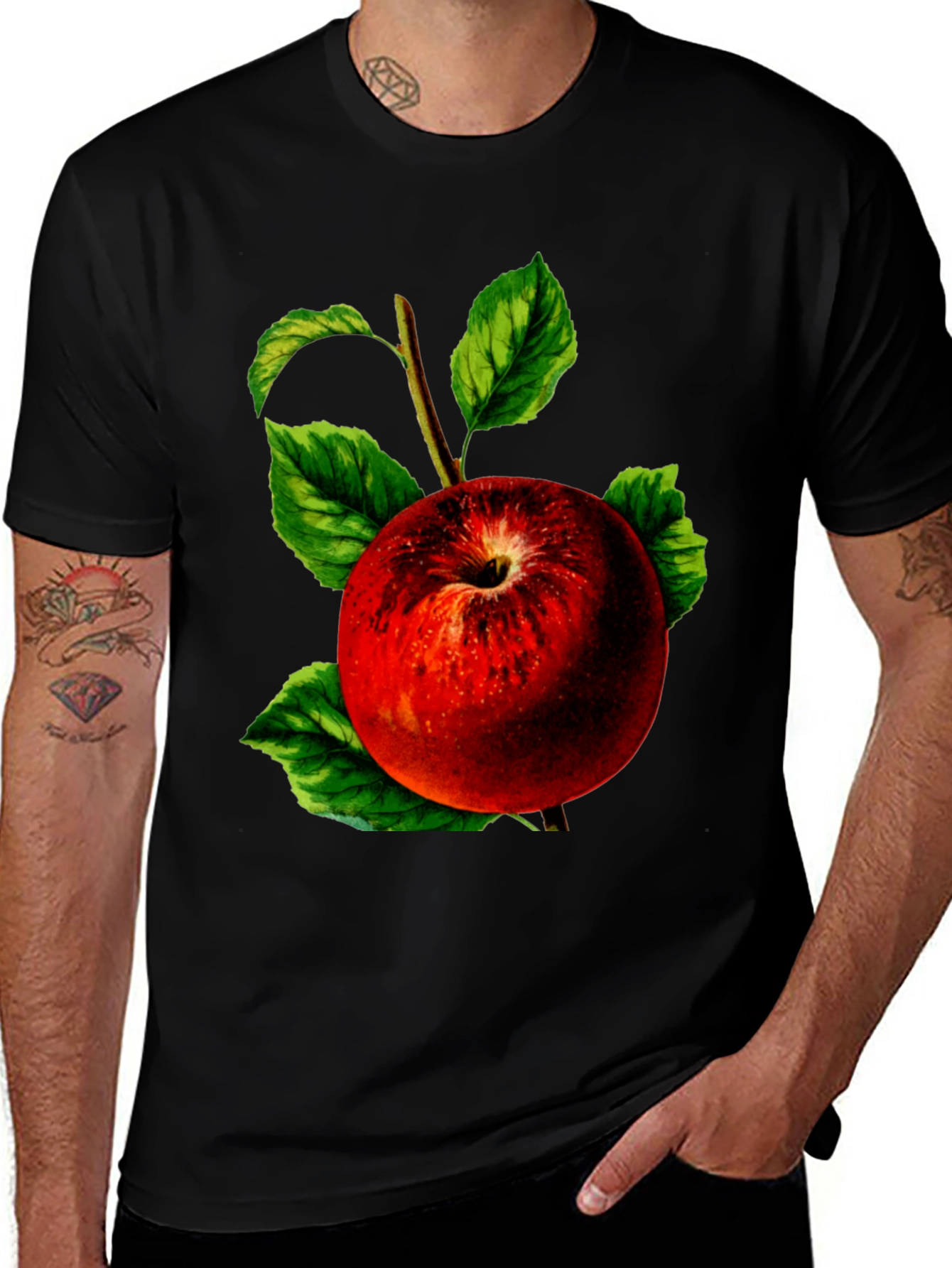 Variant 25 of Apple Graphic T-Shirt - Fresh Design
