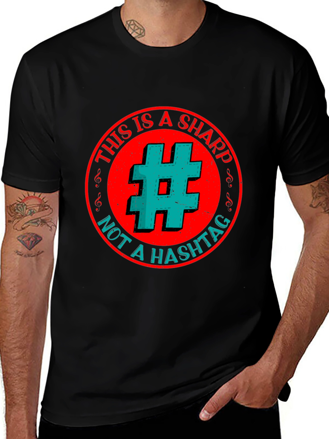 Variant 13 of This Is A Sharp Not A Hashtag T-Shirt