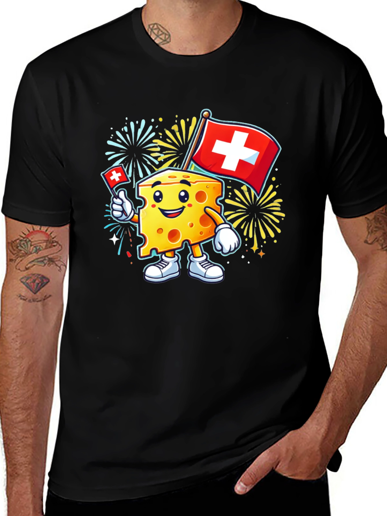 Swiss Cheese Mascot T-Shirt