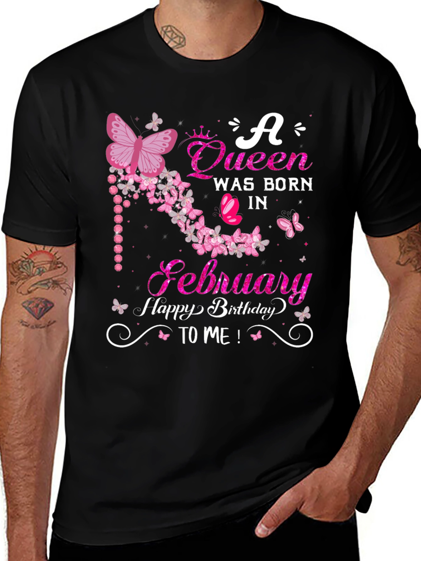 Variant 6 of Queen Born in February Birthday T-Shirt