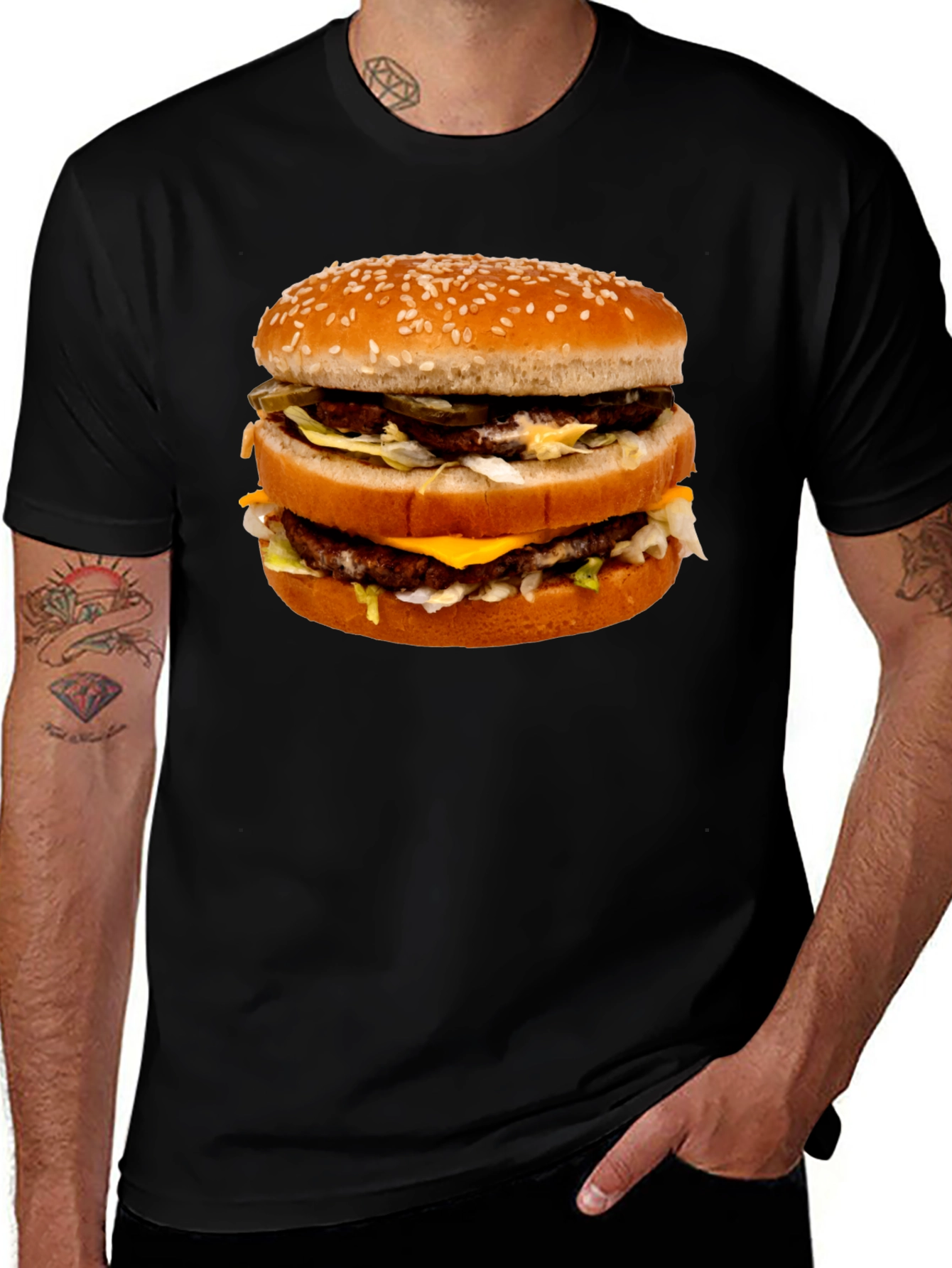 Big Mac Burger Graphic Tee - Food Lover's T-Shirt